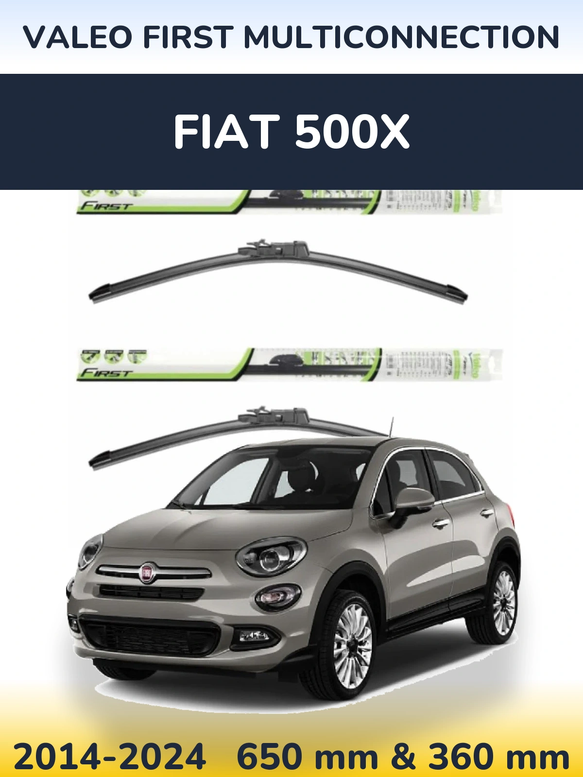 Torkarblad Valeo First MultiConnection för Fiat 500X
