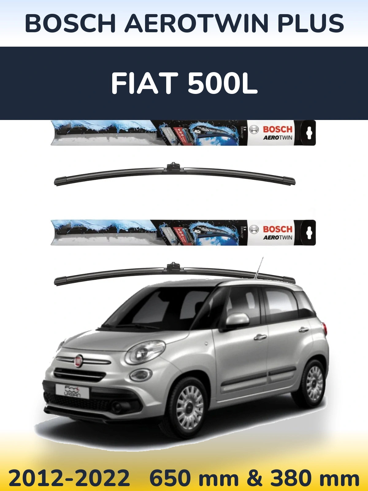 Torkarblad BOSCH AeroTwin Plus för Fiat 500L