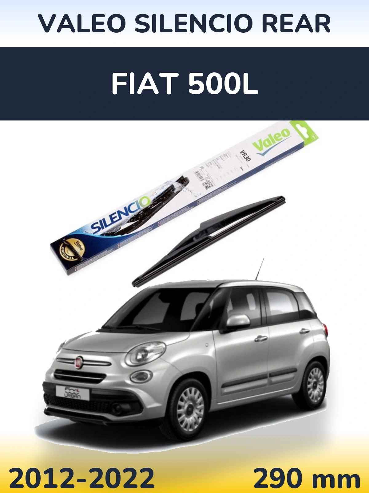 Torkarblad Valeo Silencio Rear för Fiat 500L