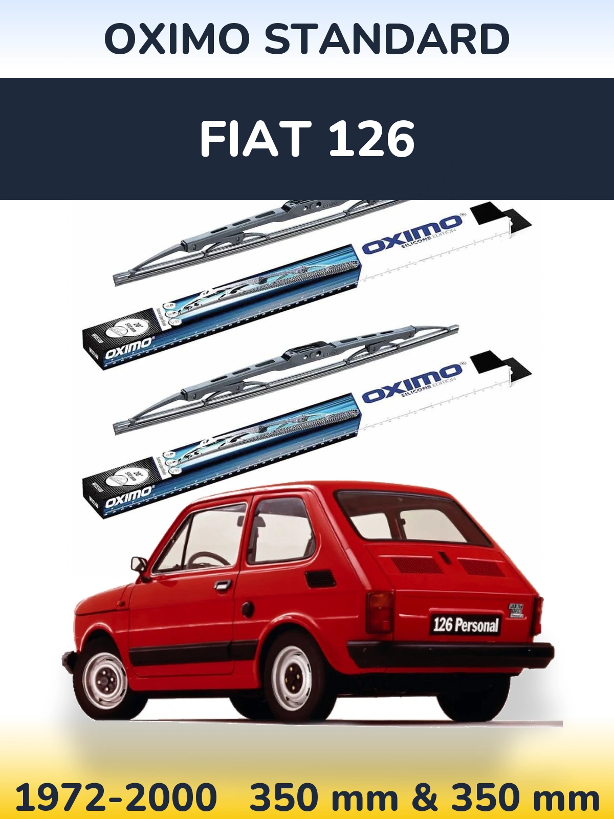 Torkarblad Oximo Standard för Fiat 126