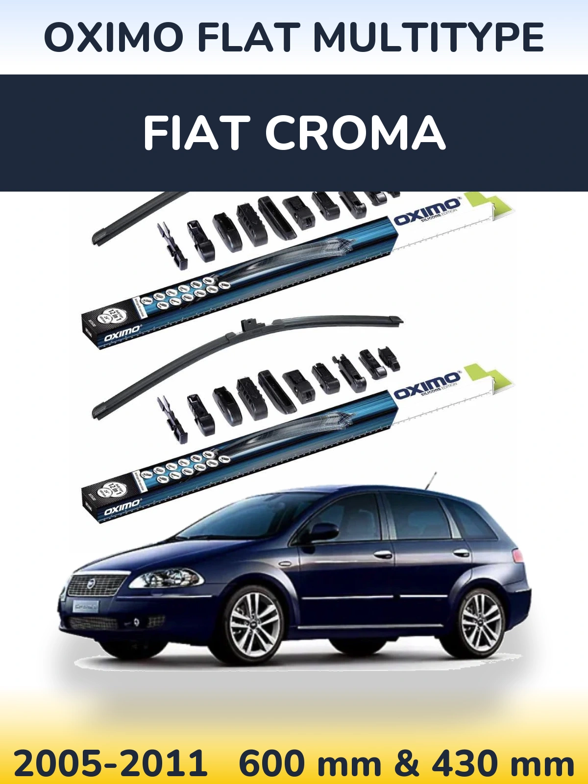 Torkarblad Oximo Flat MultiType för Fiat Croma