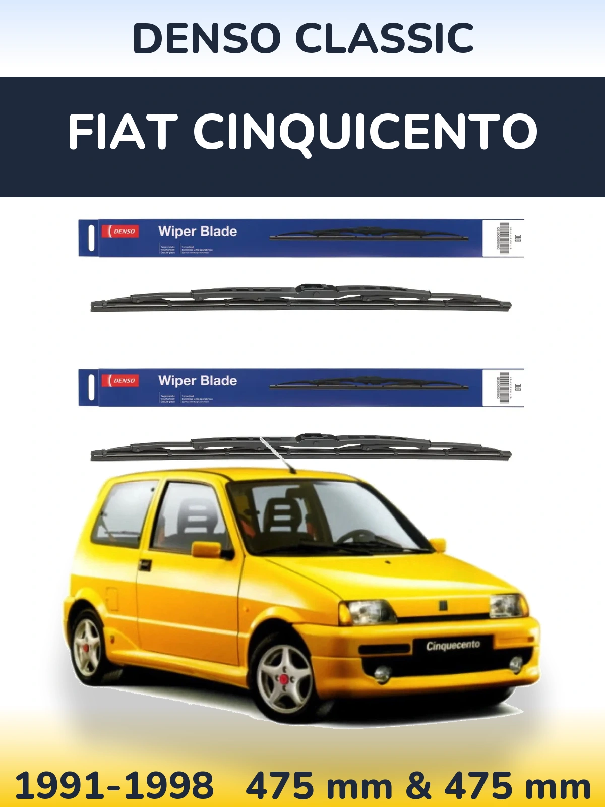 Torkarblad Denso Classic för Fiat Cinquicento