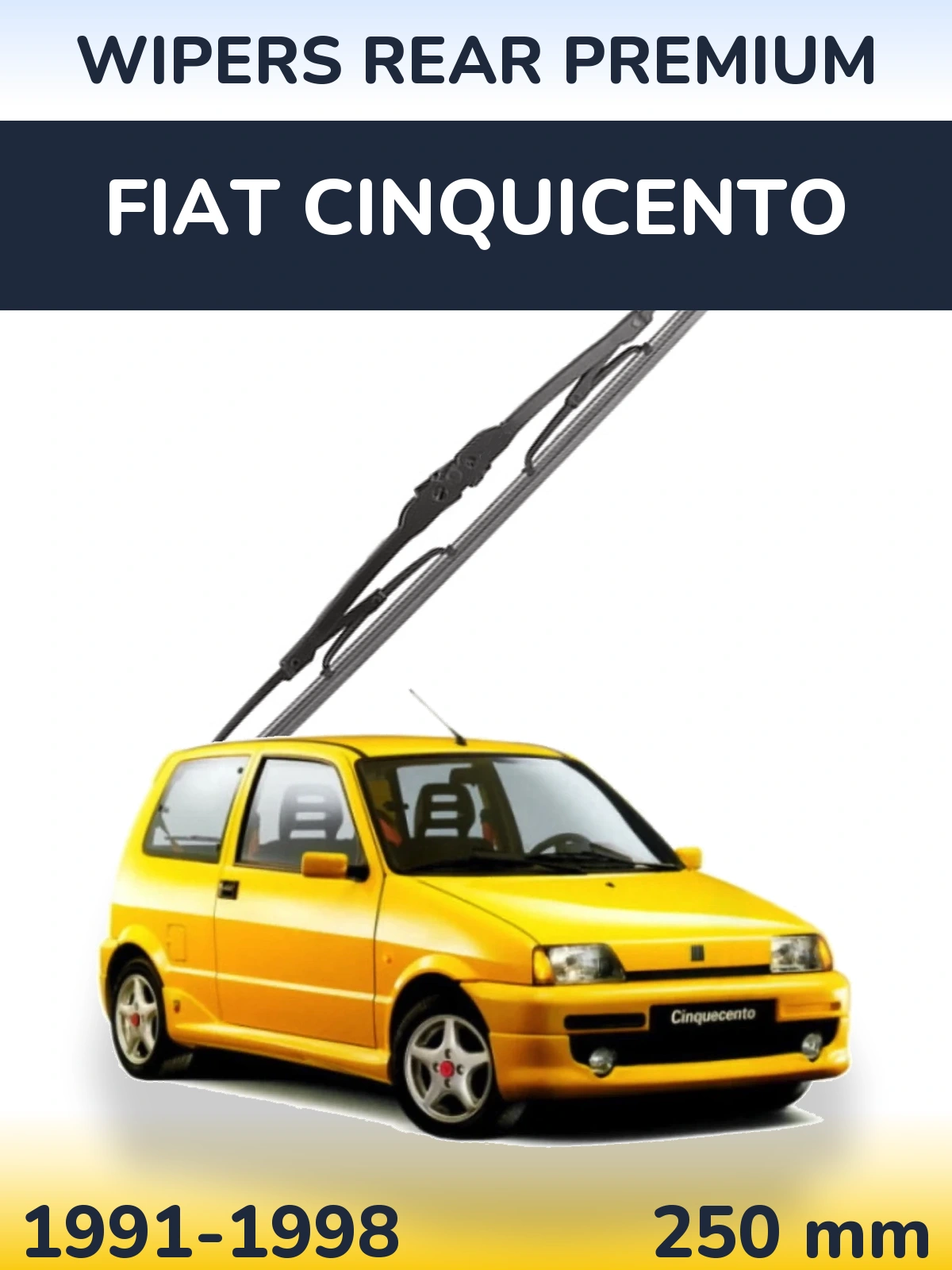 Torkarblad WIPERS REAR PREMIUM för Fiat Cinquicento