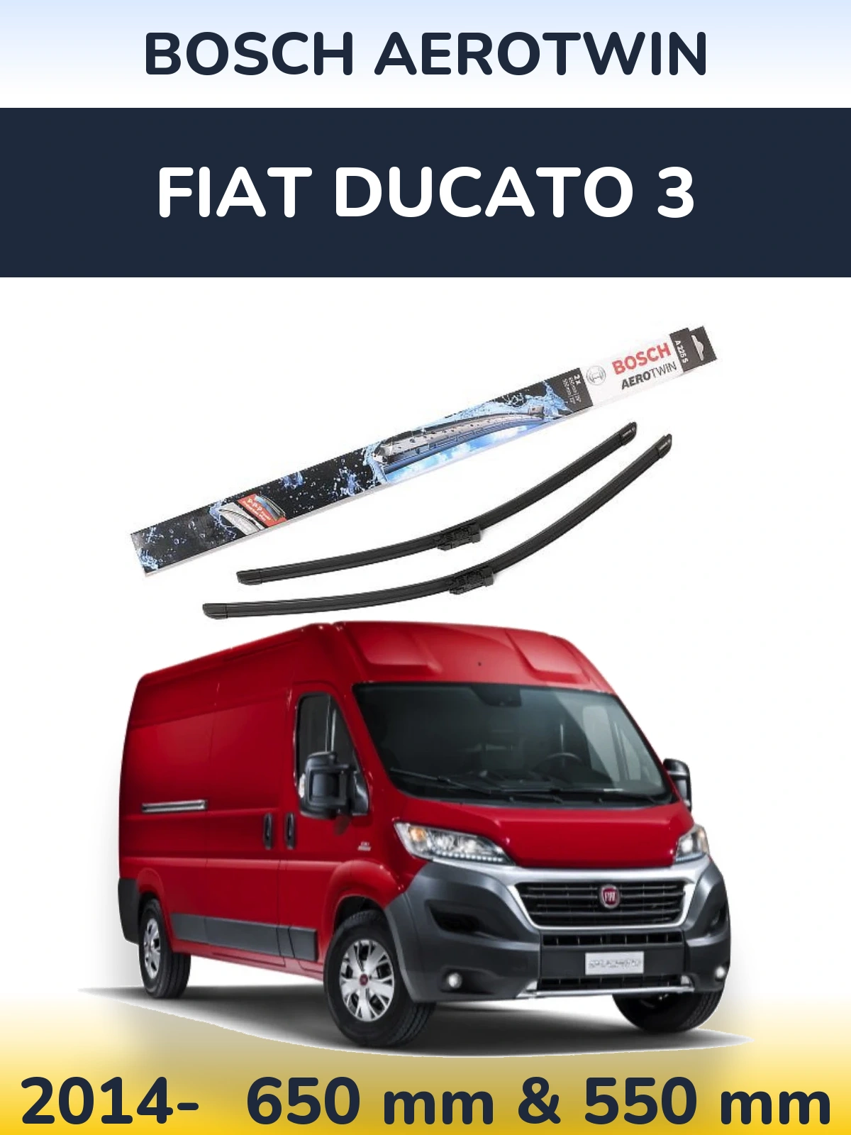 Torkarblad BOSCH AeroTwin för Fiat Ducato 3