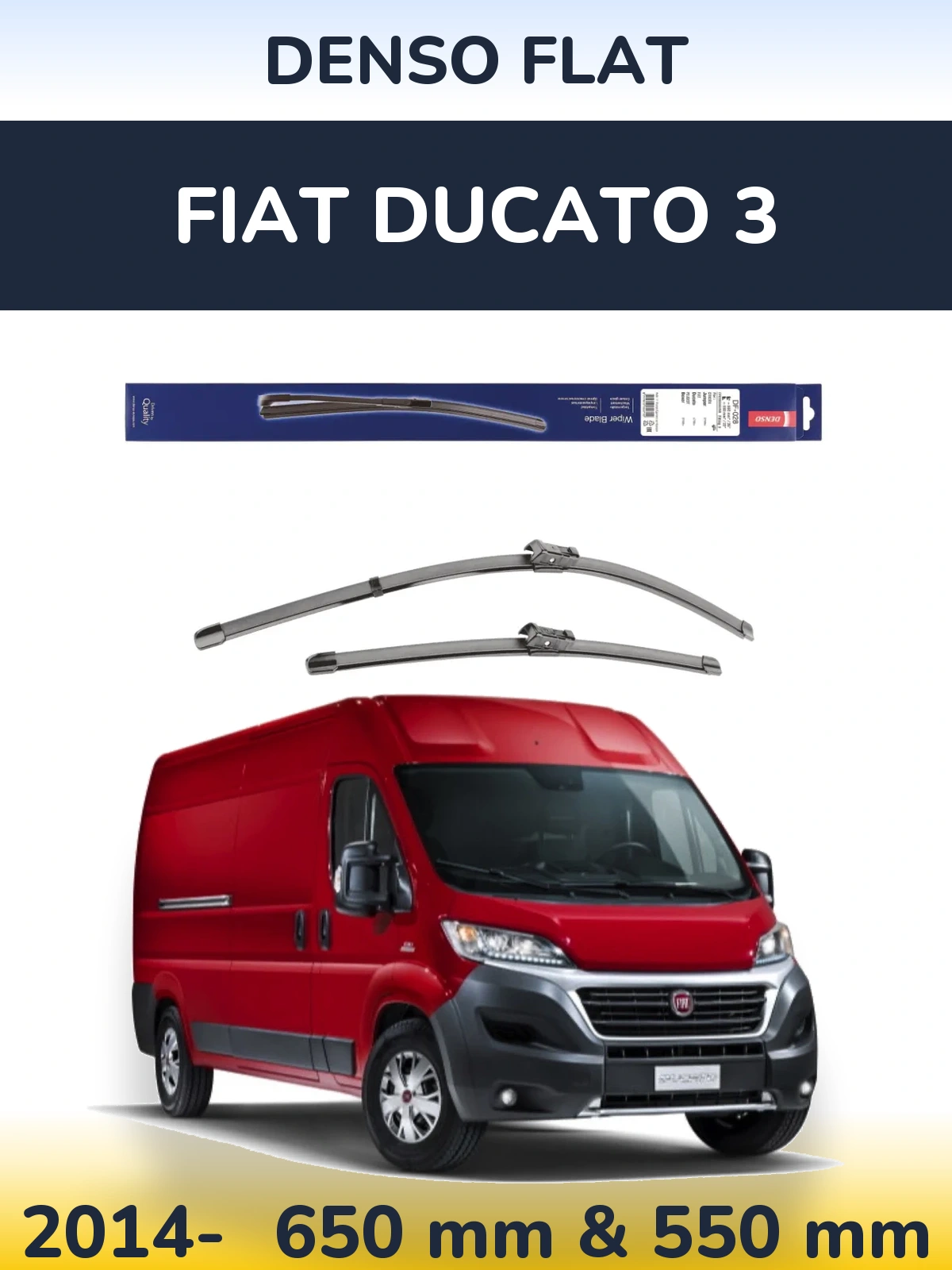 Torkarblad Denso Flat för Fiat Ducato 3