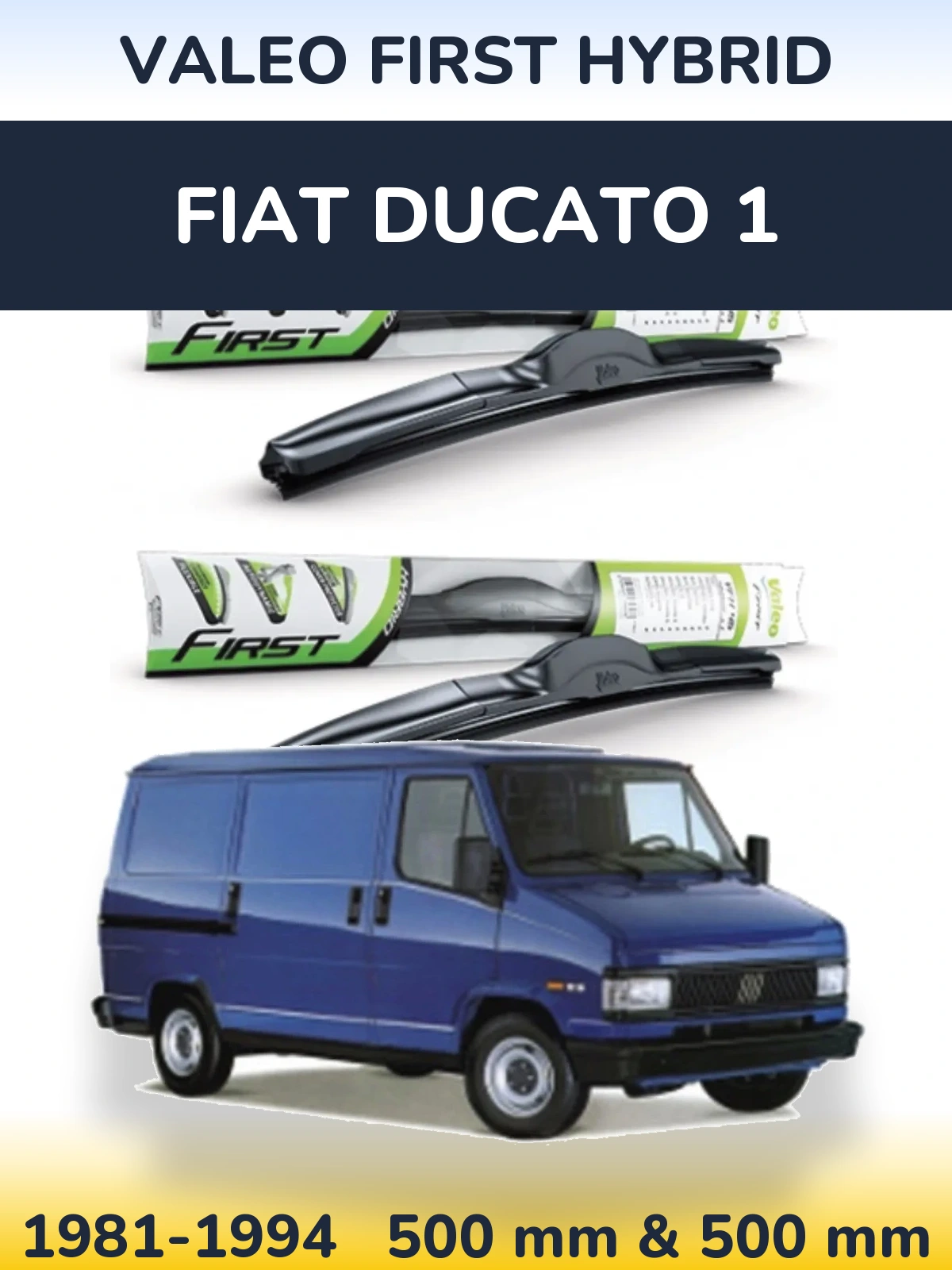 Torkarblad Valeo First Hybrid för Fiat Ducato 1