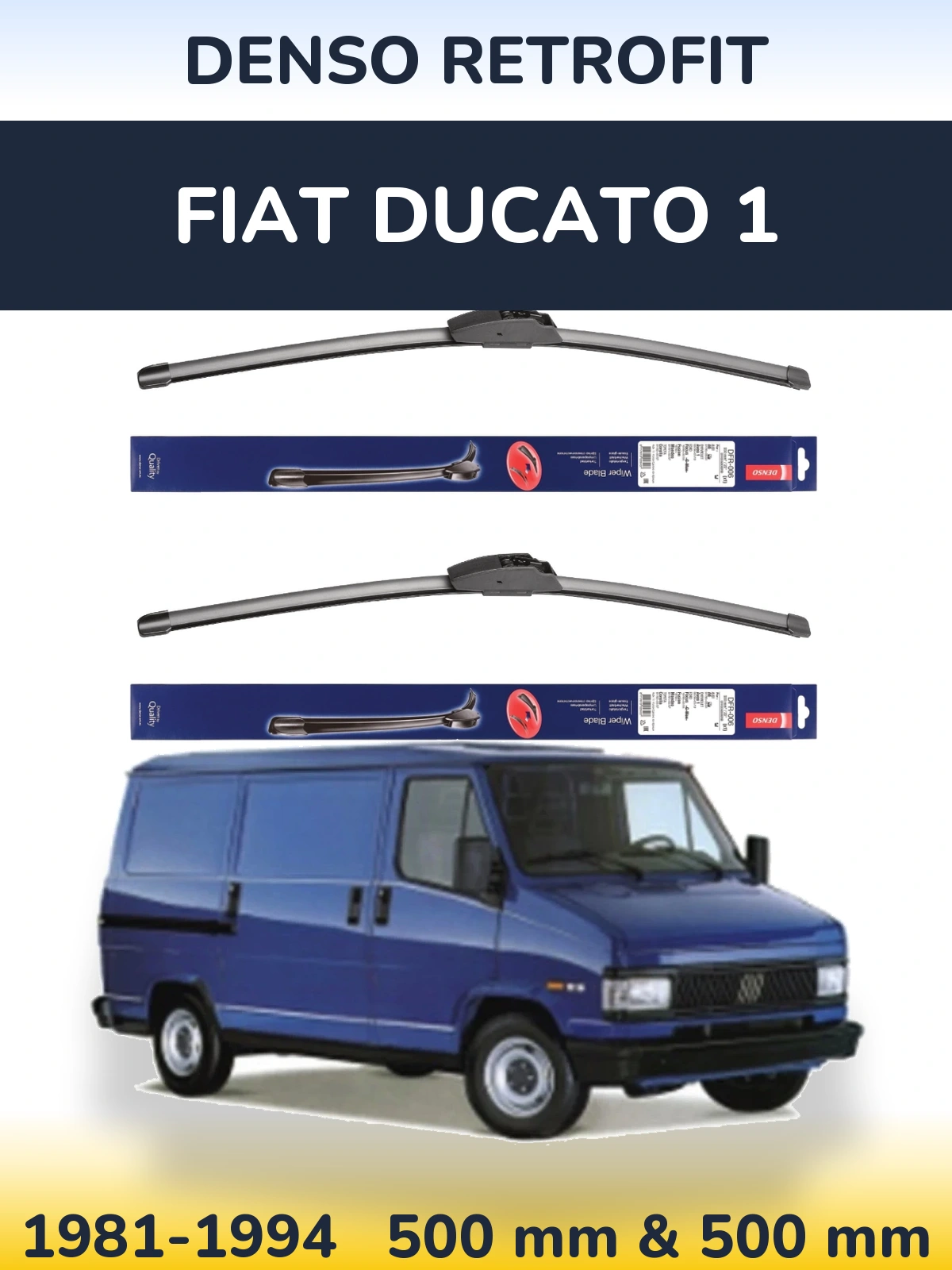 Torkarblad Denso Retrofit för Fiat Ducato 1