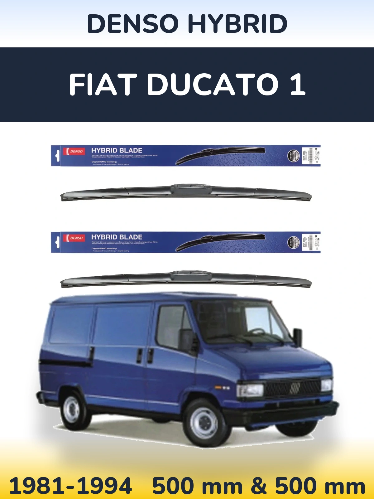 Torkarblad Denso Hybrid för Fiat Ducato 1