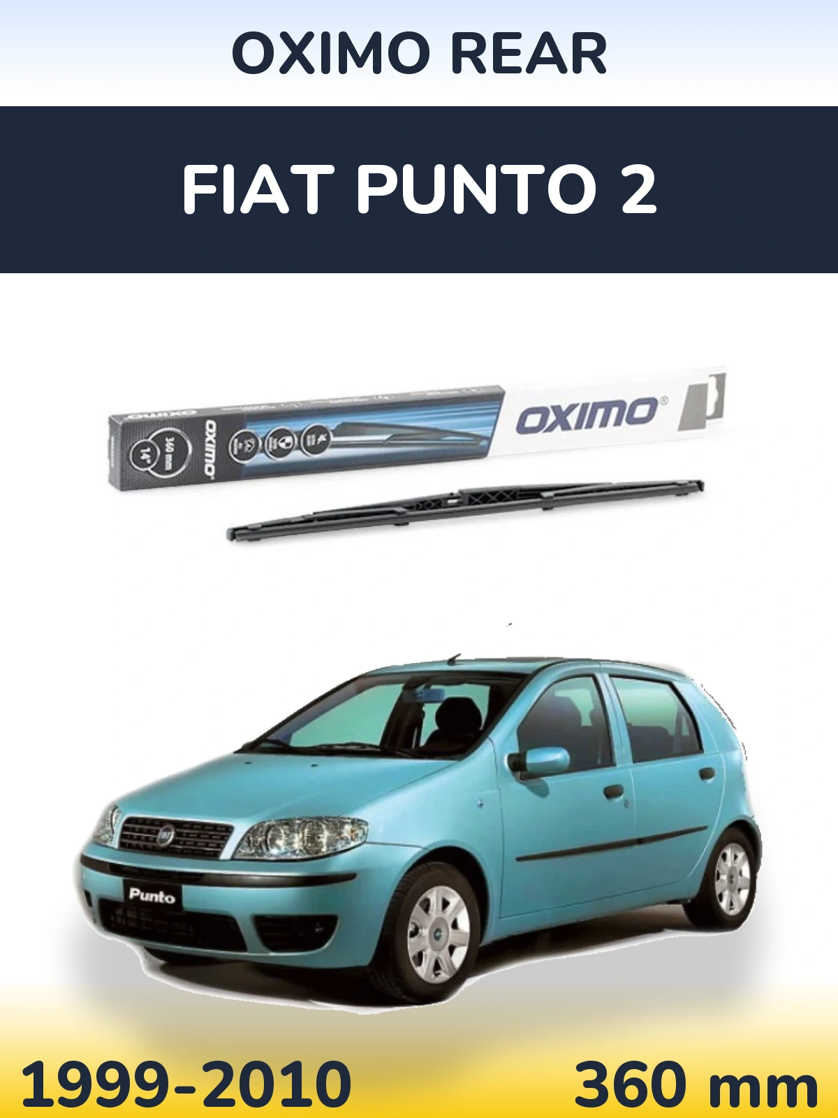 Torkarblad Oximo Rear för Fiat Punto 2