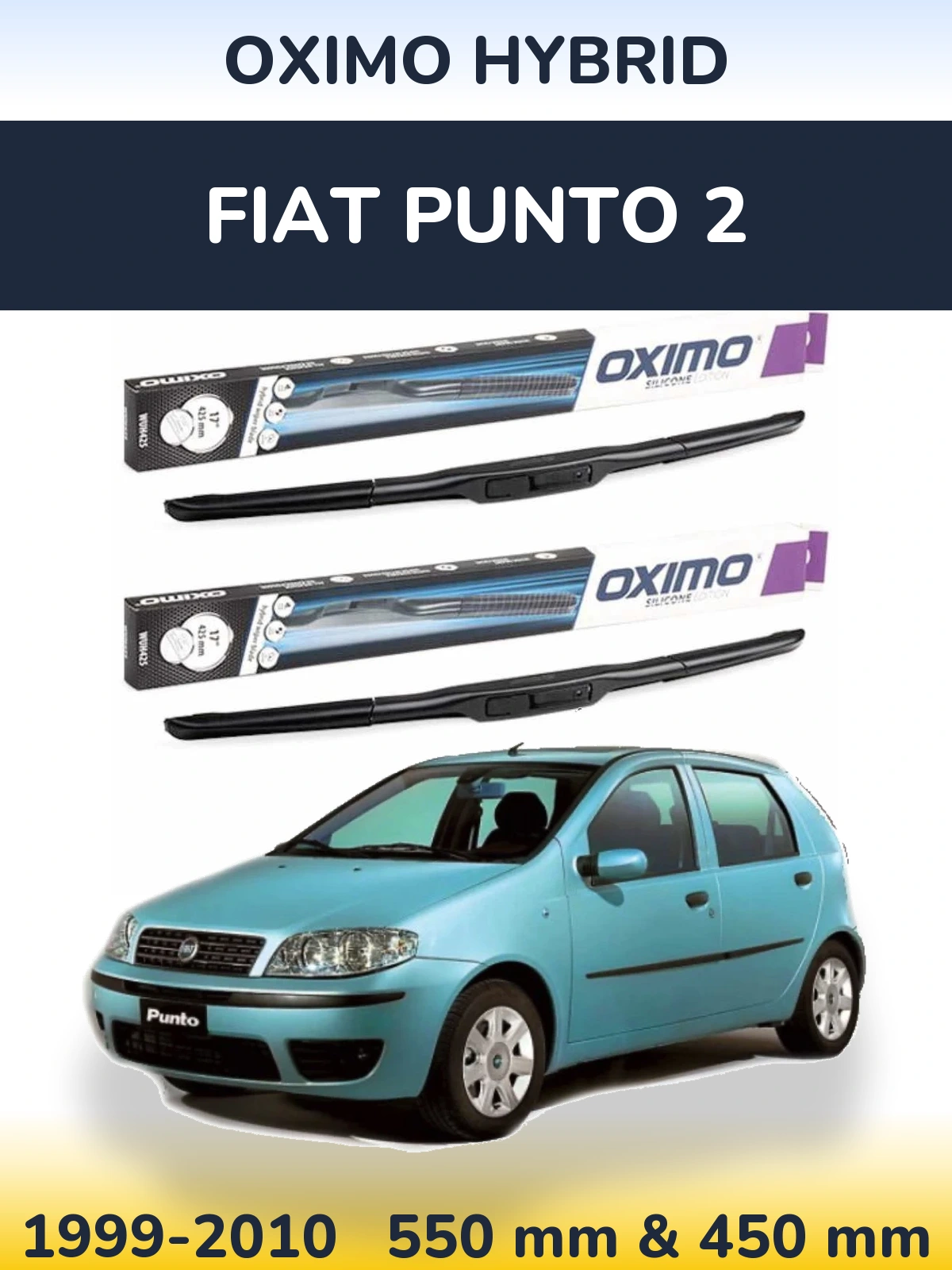 Torkarblad Oximo Hybrid för Fiat Punto 2