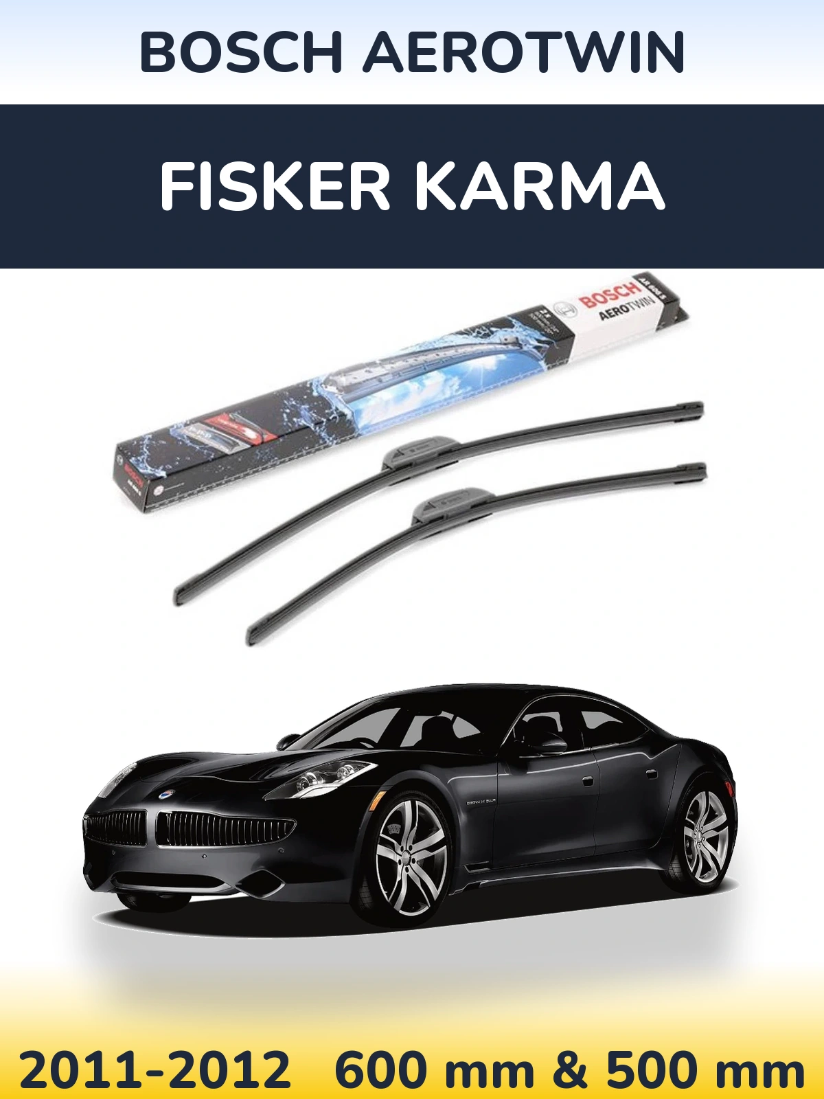 Torkarblad BOSCH AeroTwin för Fisker Karma