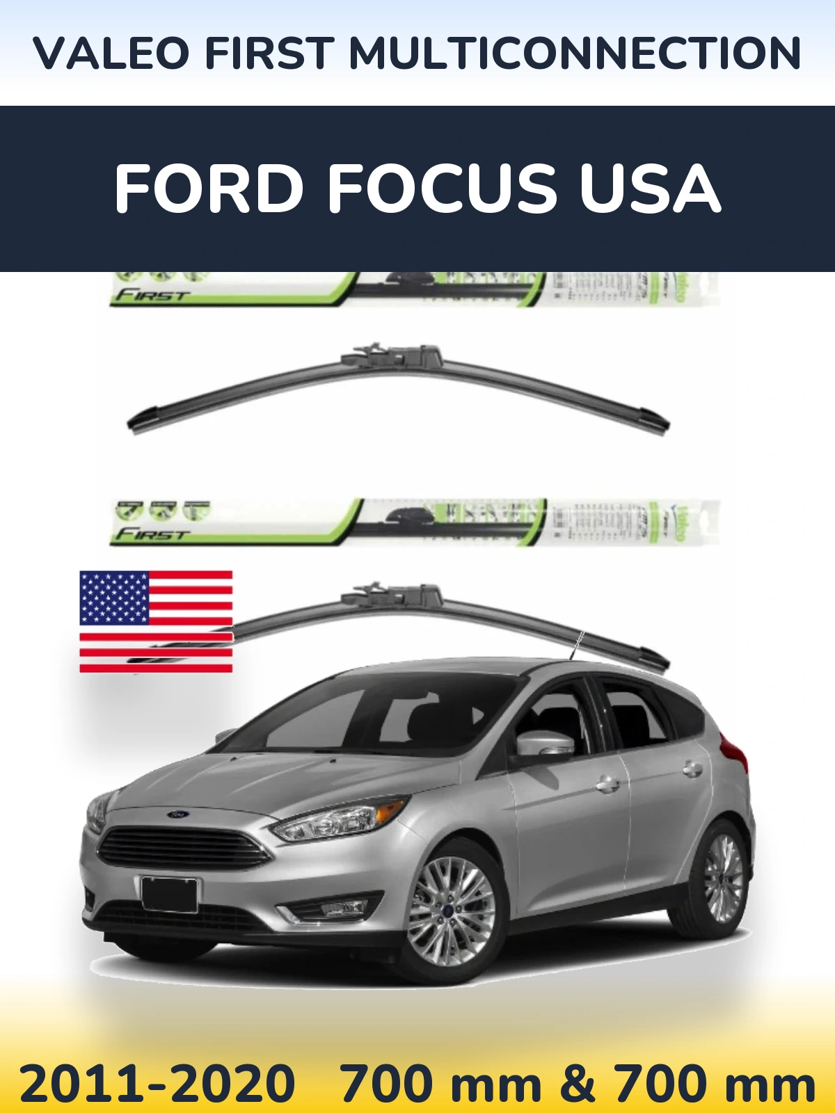 Torkarblad Valeo First MultiConnection för Ford Focus USA