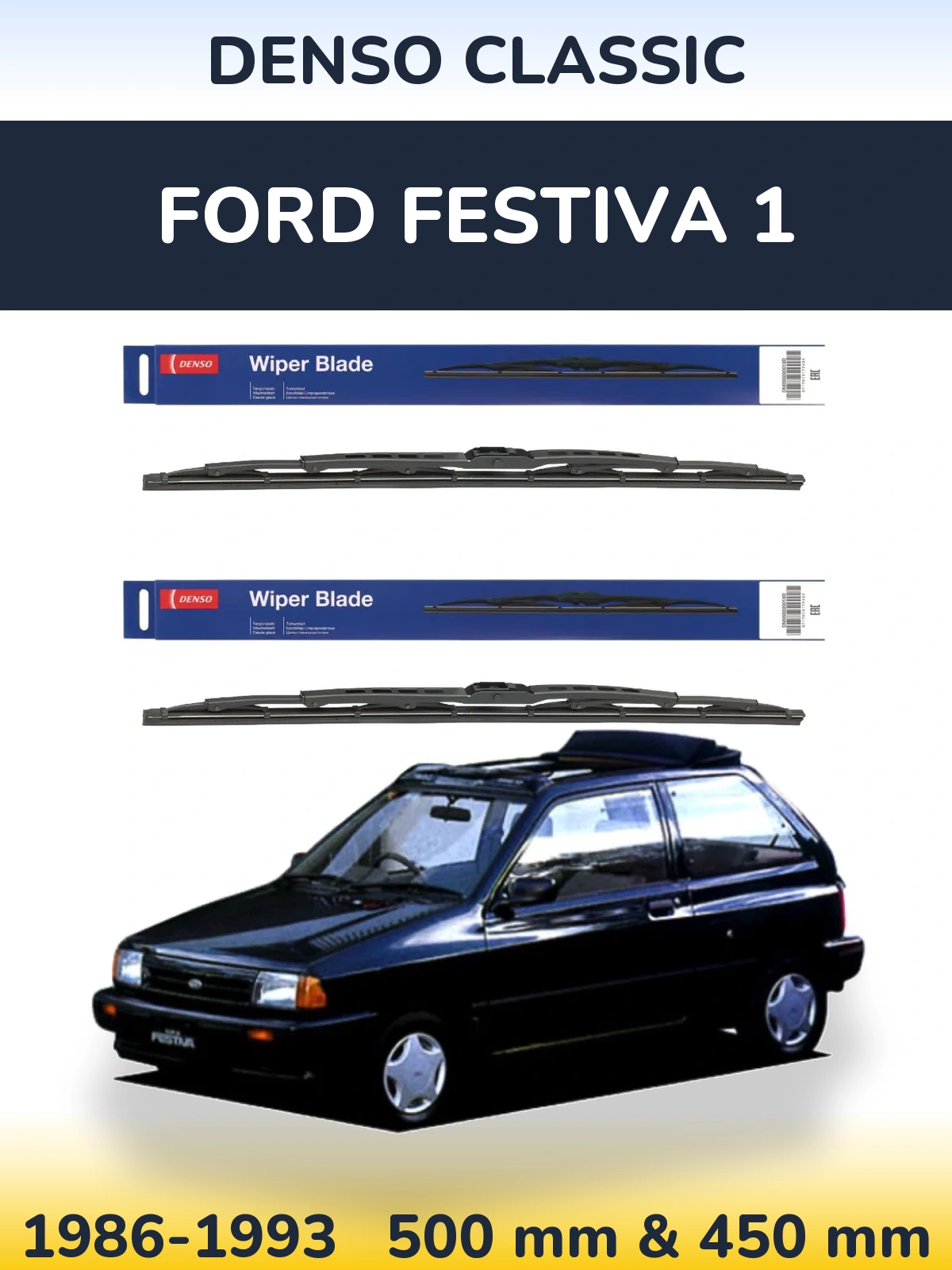 Torkarblad Denso Classic för Ford Festiva 1