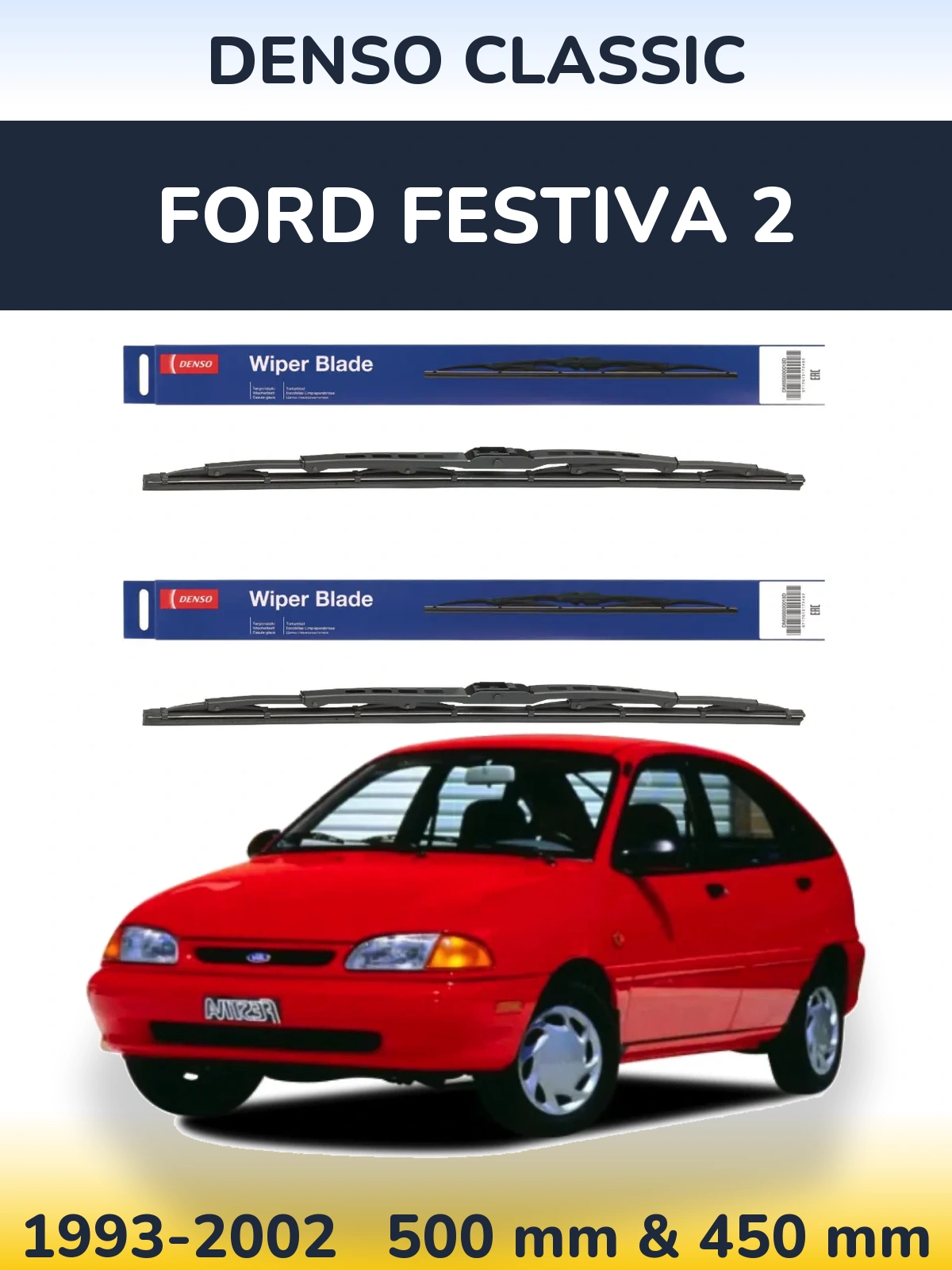 Torkarblad Denso Classic för Ford Festiva 2