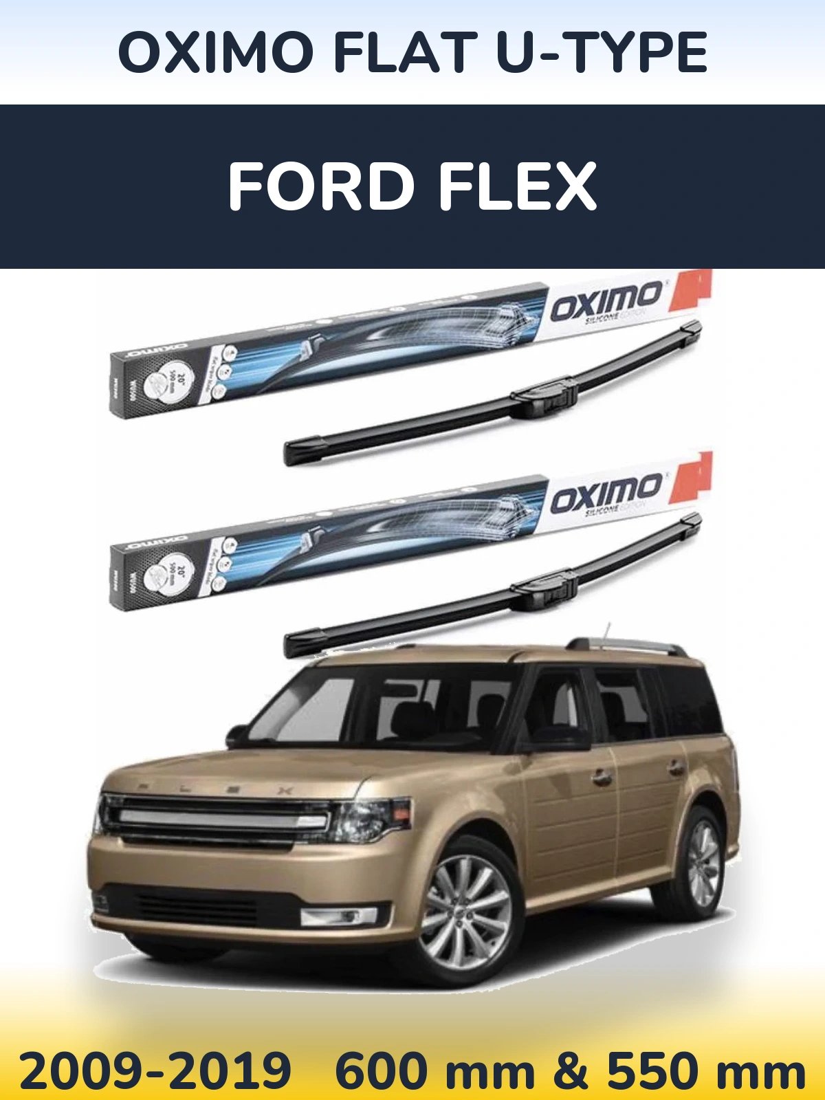 Torkarblad Oximo Flat U-type för Ford Flex