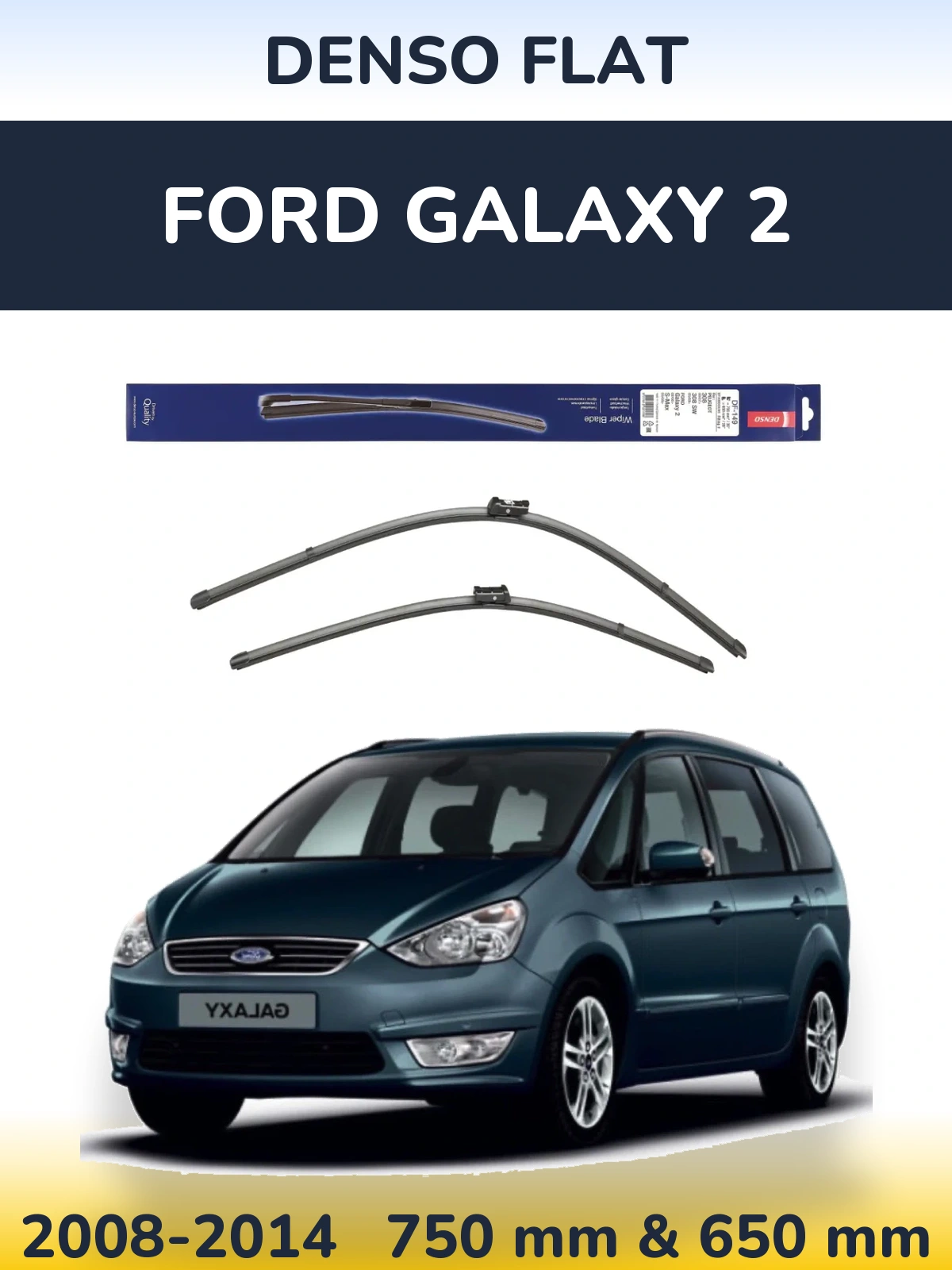 Torkarblad Denso Flat för Ford Galaxy 2