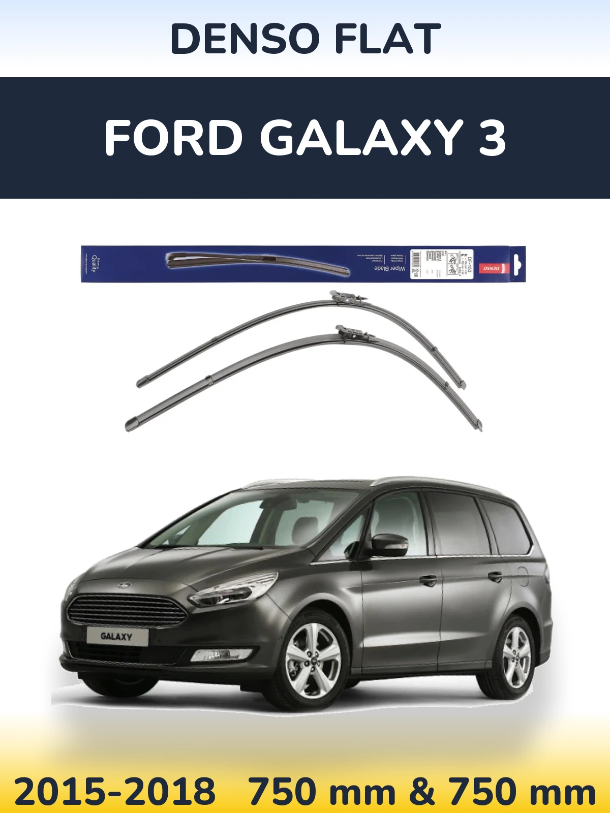 Torkarblad Denso Flat för Ford Galaxy 3