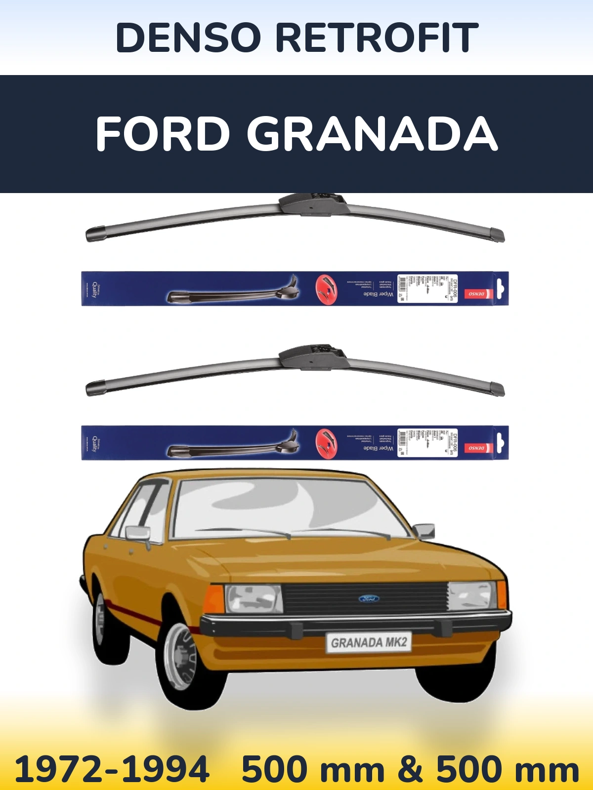 Torkarblad Denso Retrofit för Ford Granada