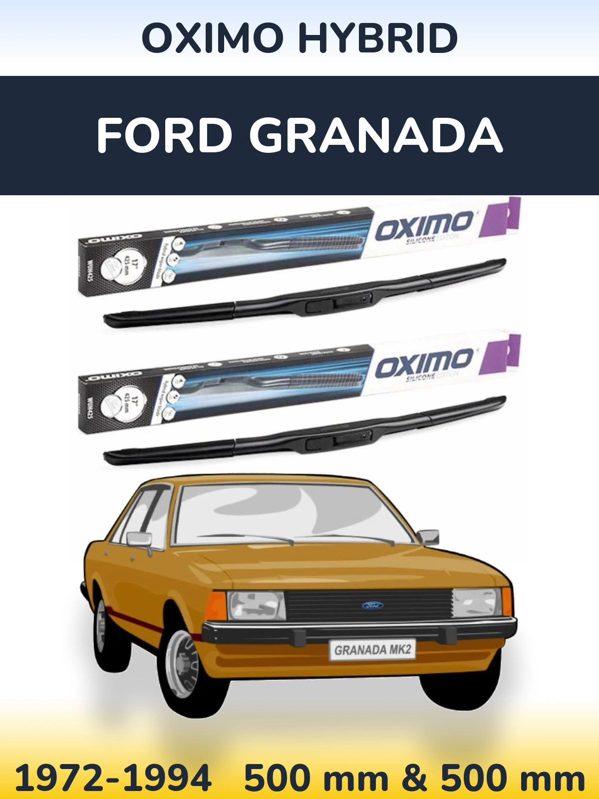 Torkarblad Oximo Hybrid för Ford Granada