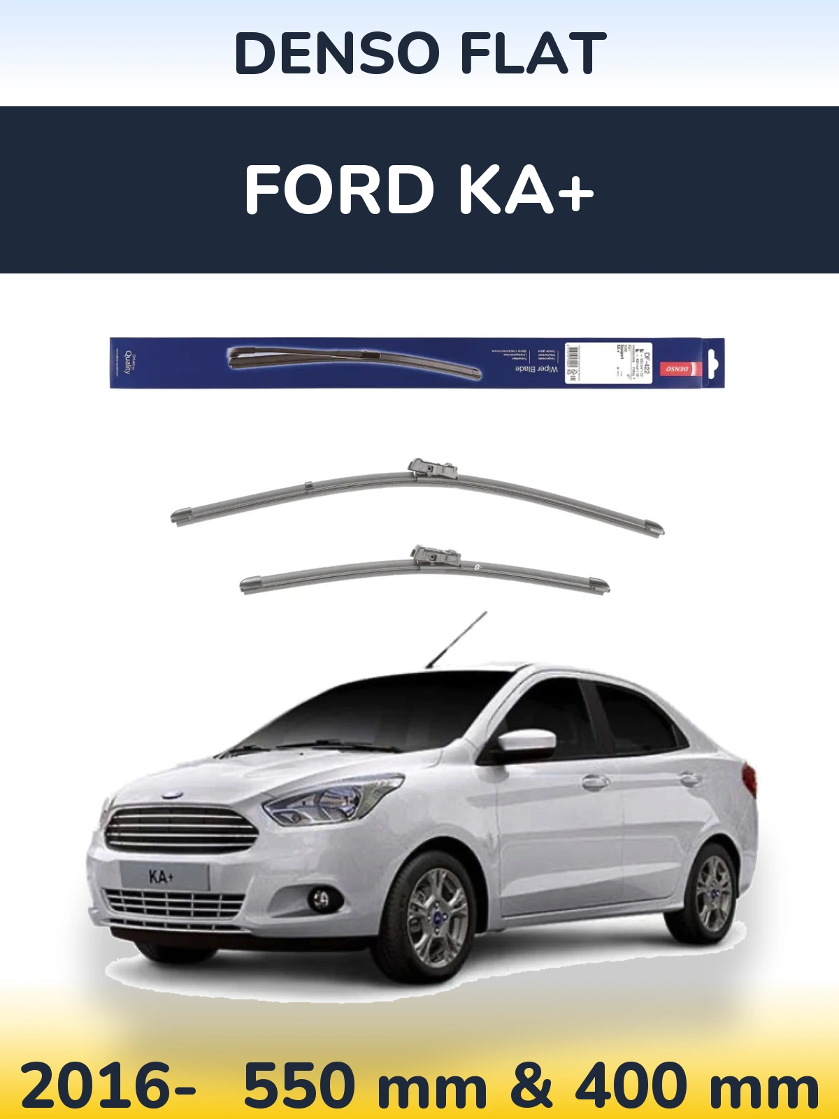 Torkarblad Denso Flat för Ford Ka+