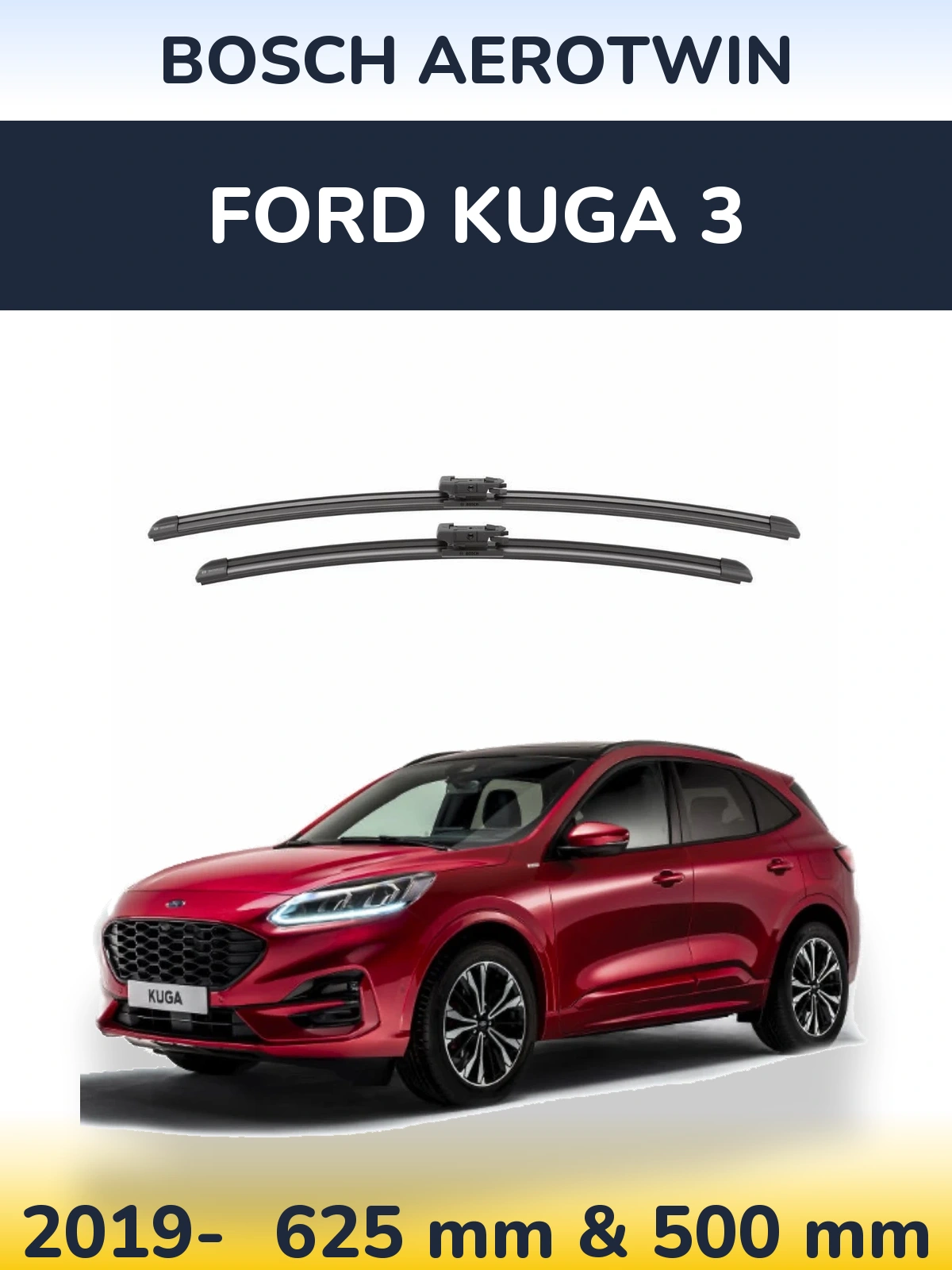 Torkarblad BOSCH AeroTwin för Ford Kuga 3