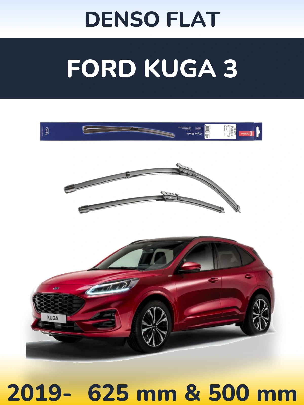 Torkarblad Denso Flat för Ford Kuga 3