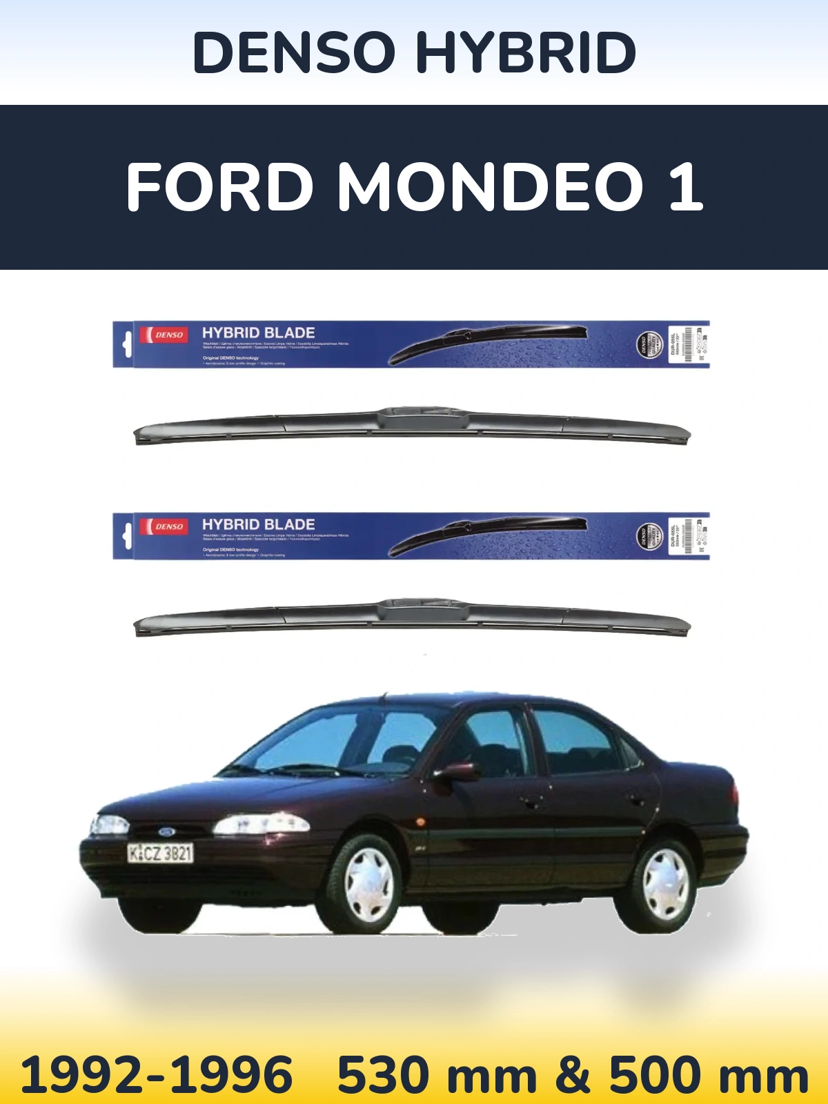 Torkarblad Denso Hybrid för Ford Mondeo 1