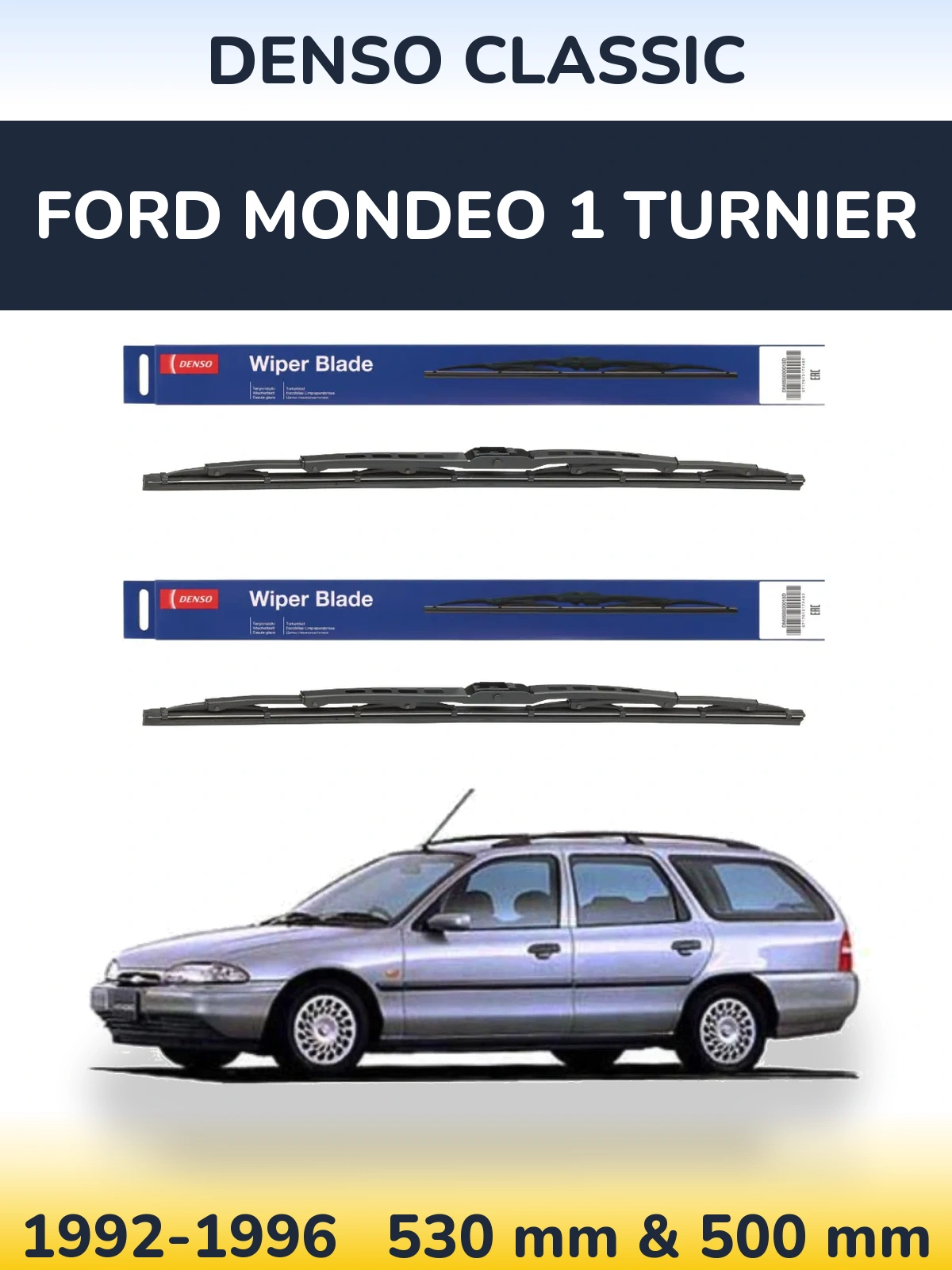 Torkarblad Denso Classic för Ford Mondeo 1 Turnier