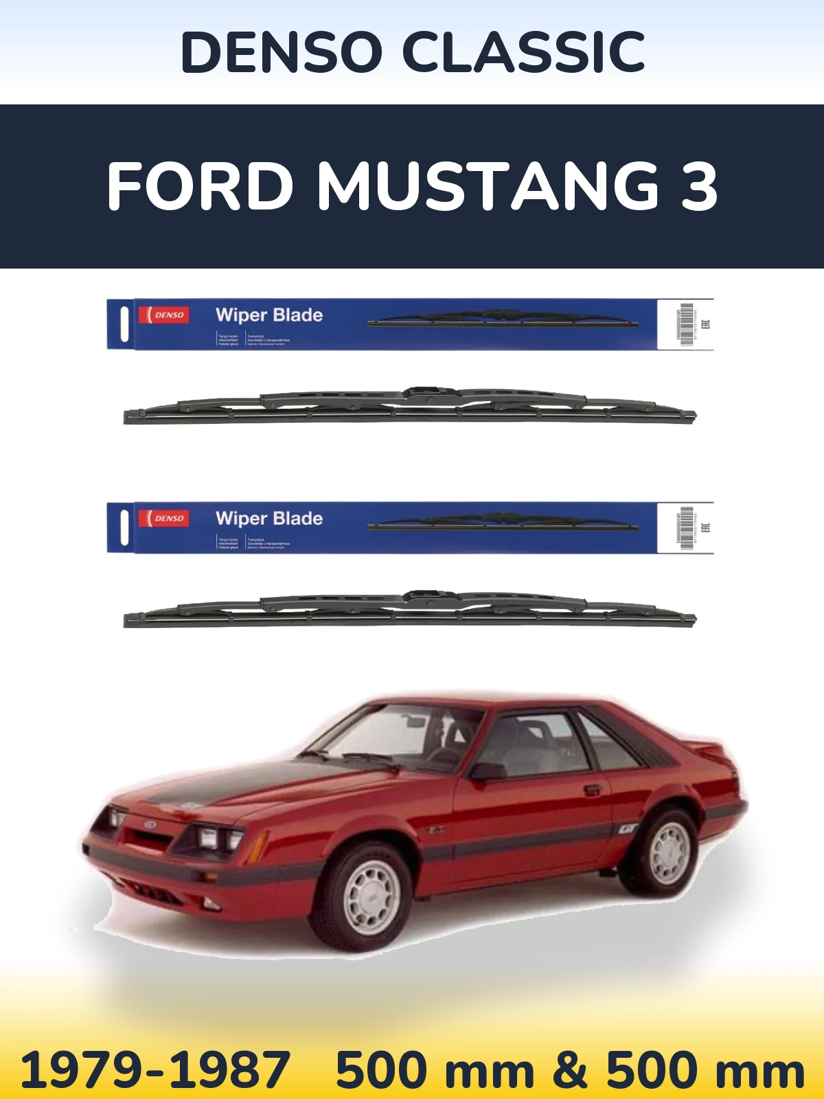 Torkarblad Denso Classic för Ford Mustang 3