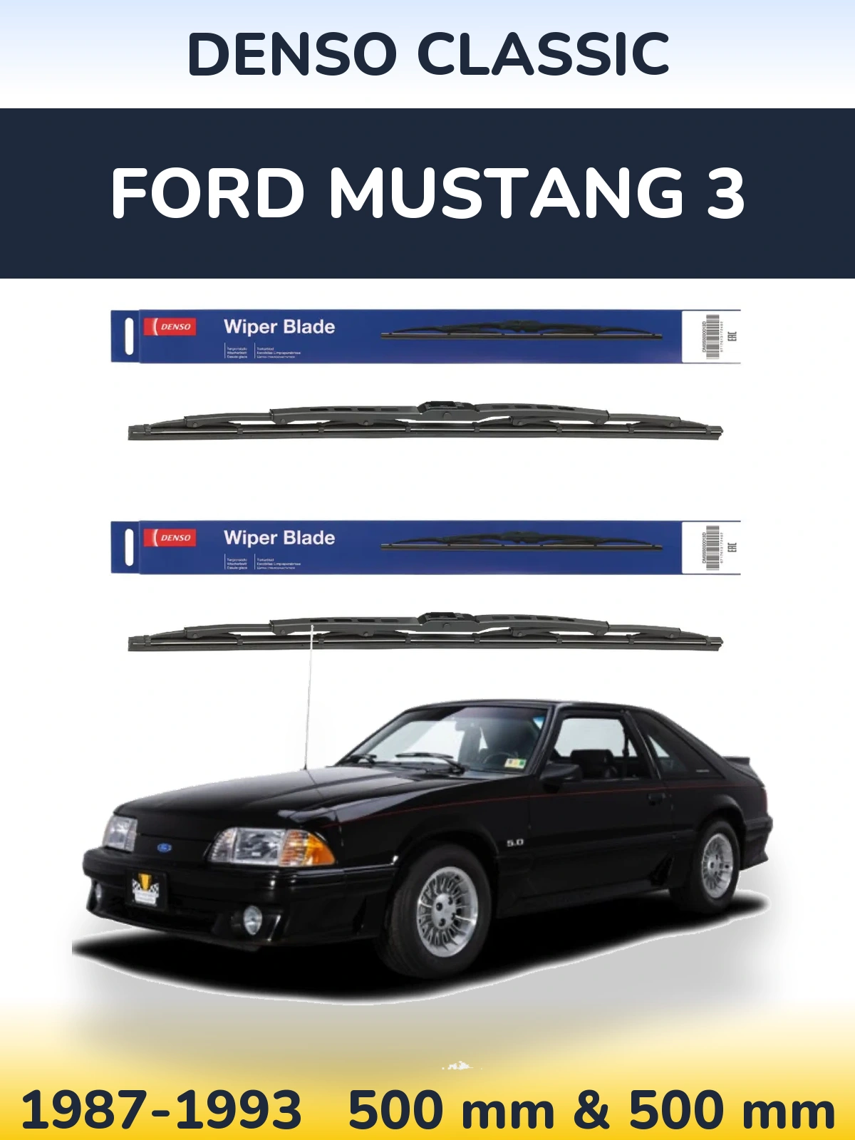 Torkarblad Denso Classic för Ford Mustang 3
