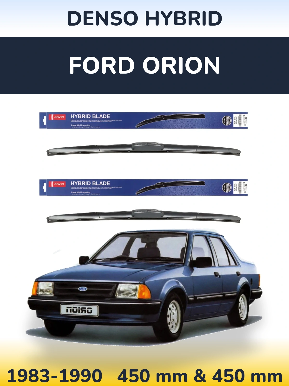 Torkarblad Denso Hybrid för Ford Orion