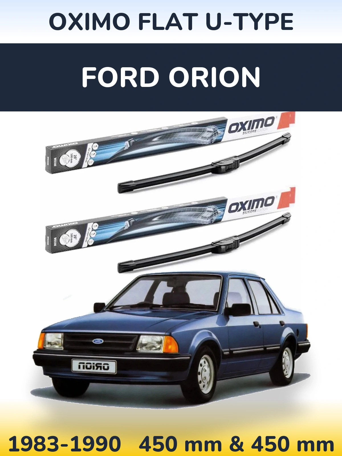 Torkarblad Oximo Flat U-type för Ford Orion