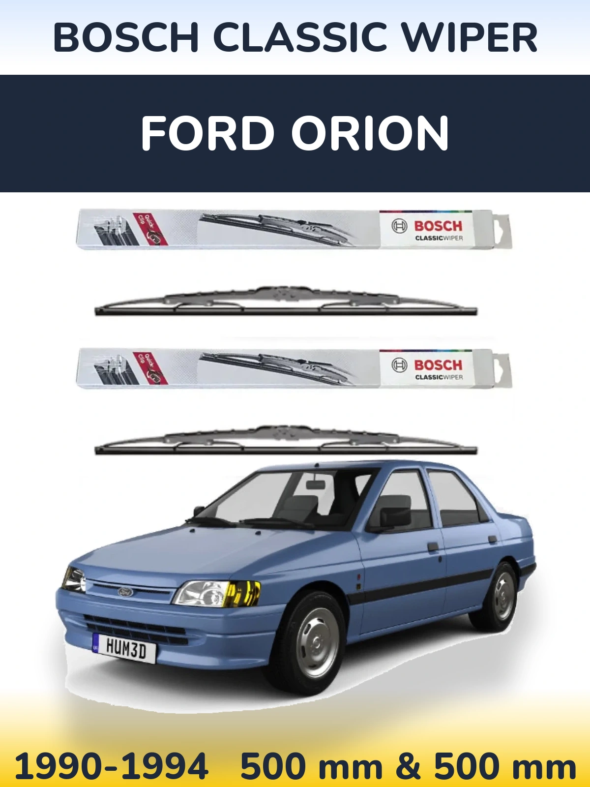 Torkarblad BOSCH Classic Wiper för Ford Orion