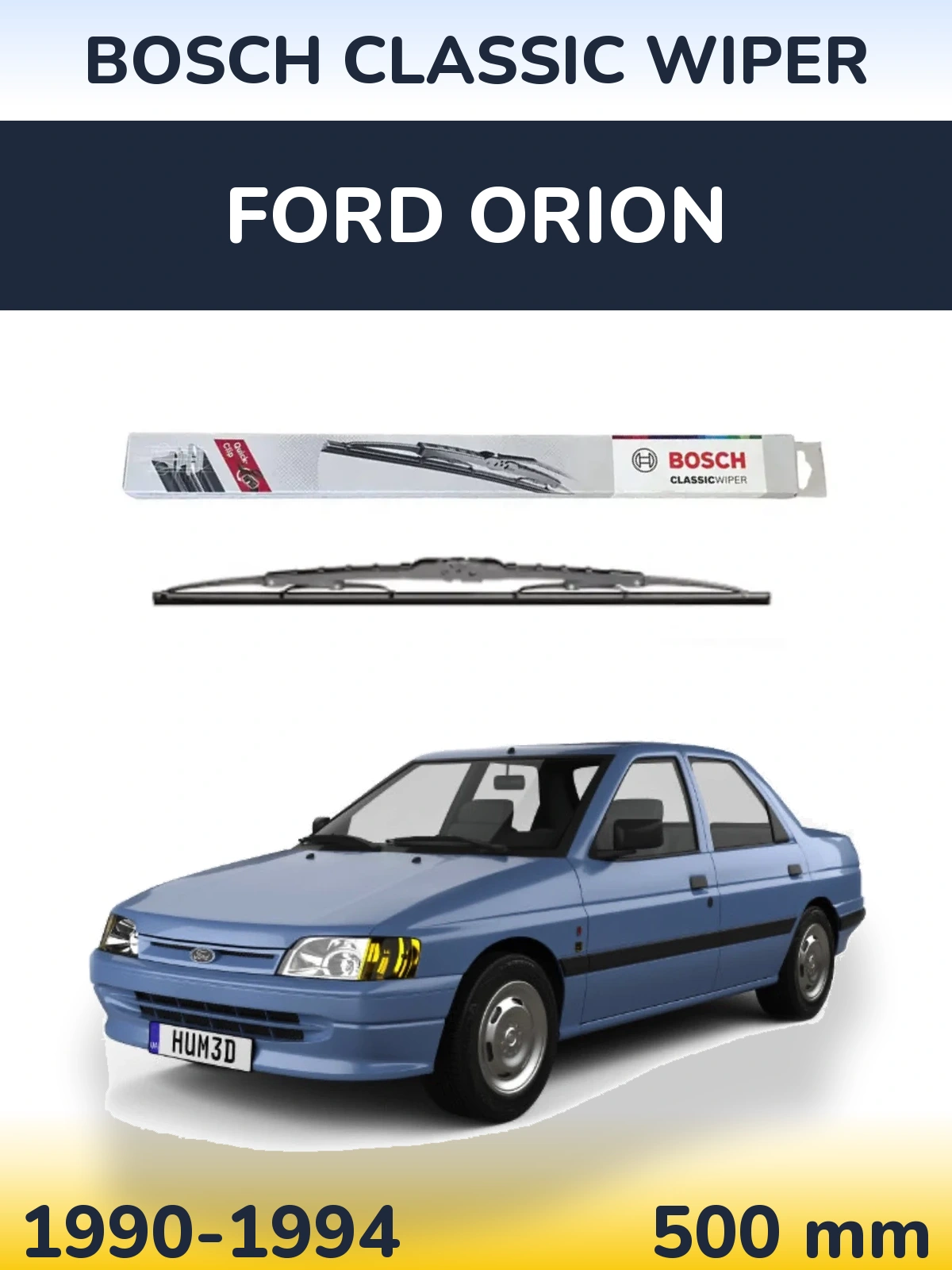 Torkarblad BOSCH Classic Wiper för Ford Orion