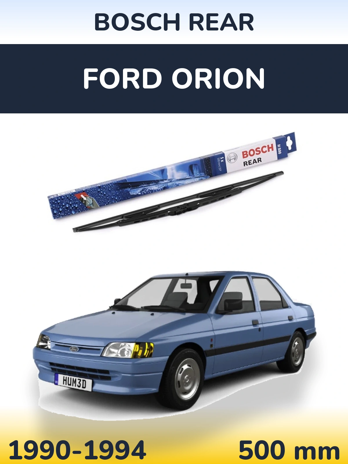 Torkarblad BOSCH Rear för Ford Orion