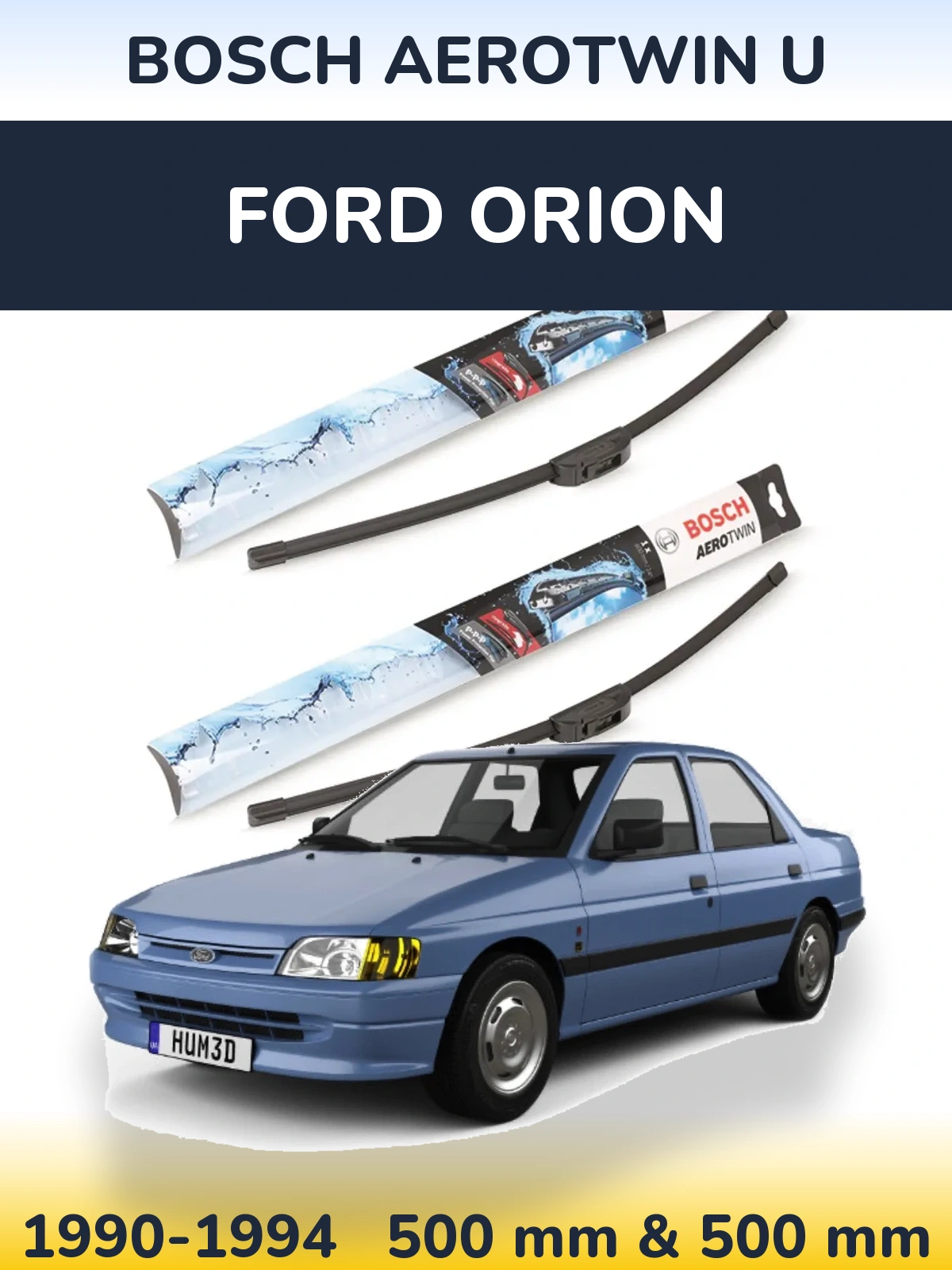 Torkarblad BOSCH AeroTwin U för Ford Orion