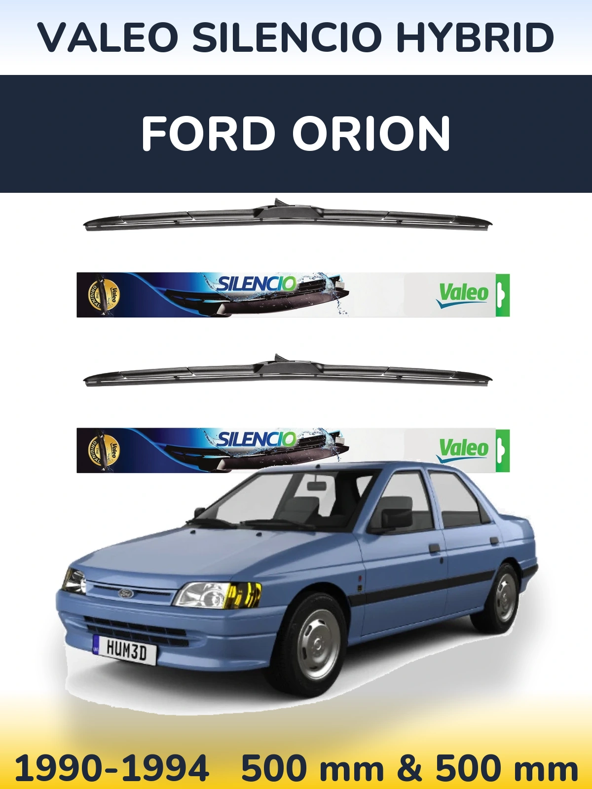 Torkarblad Valeo Silencio Hybrid för Ford Orion