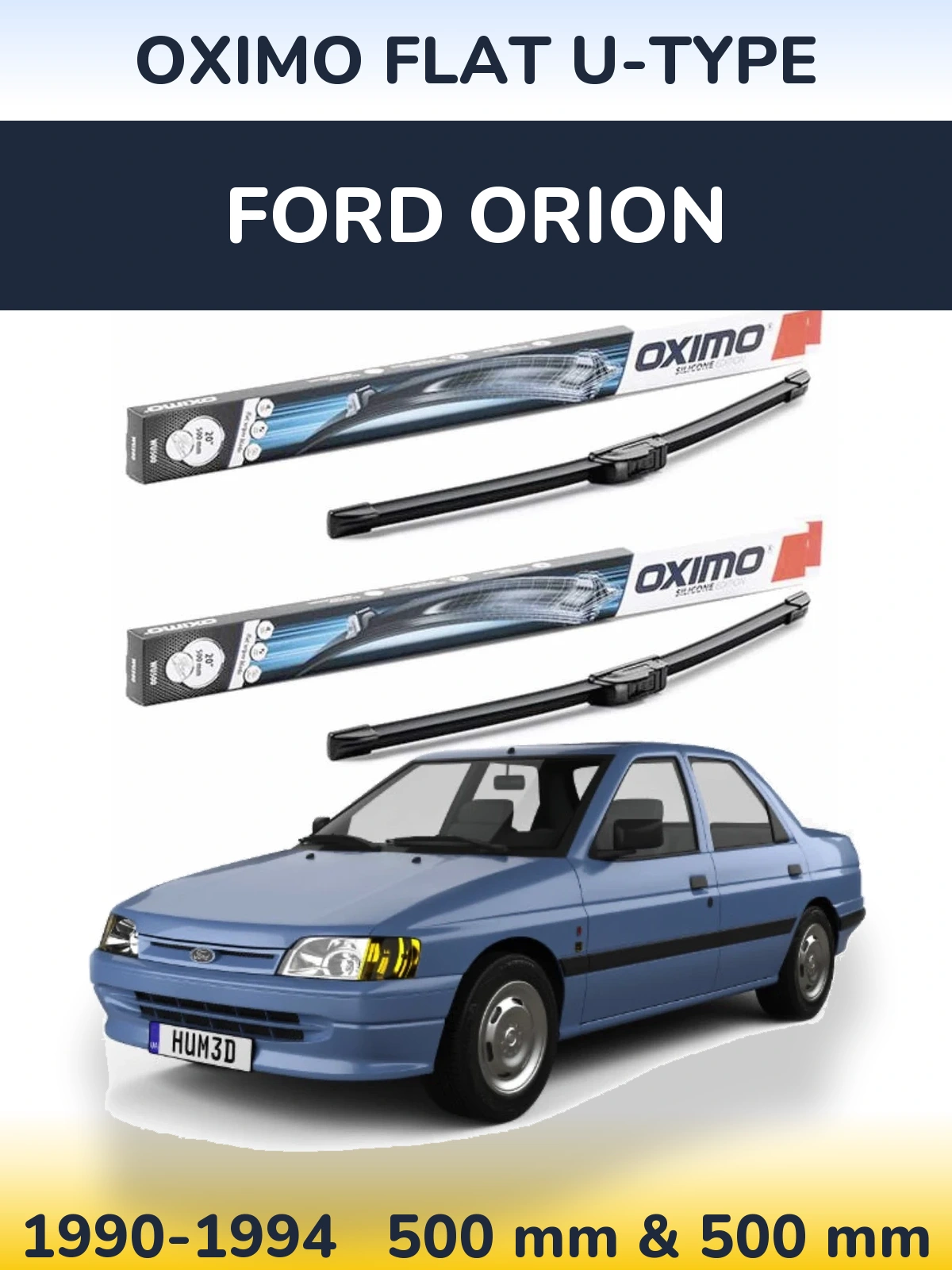 Torkarblad Oximo Flat U-type för Ford Orion