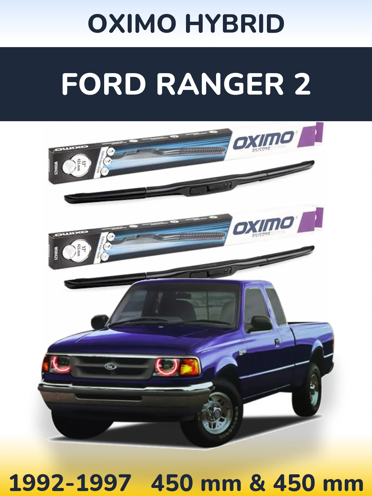 Torkarblad Oximo Hybrid för Ford Ranger 2