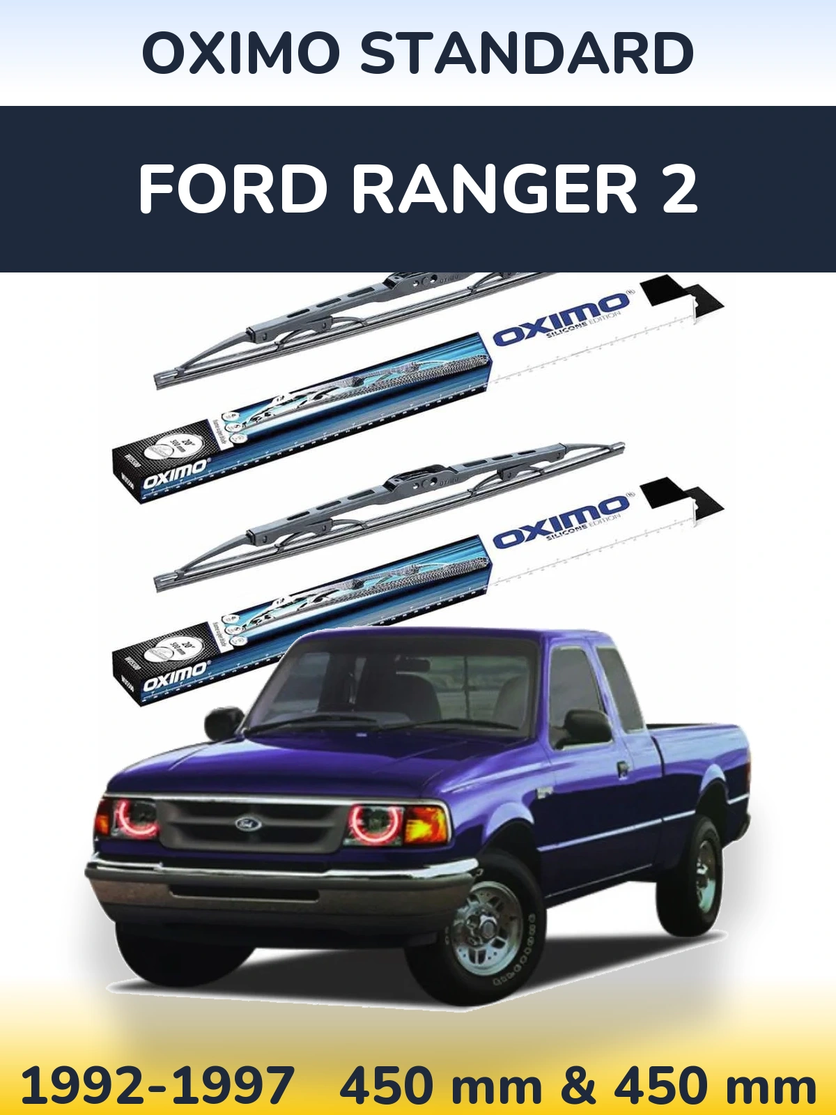 Torkarblad Oximo Standard för Ford Ranger 2