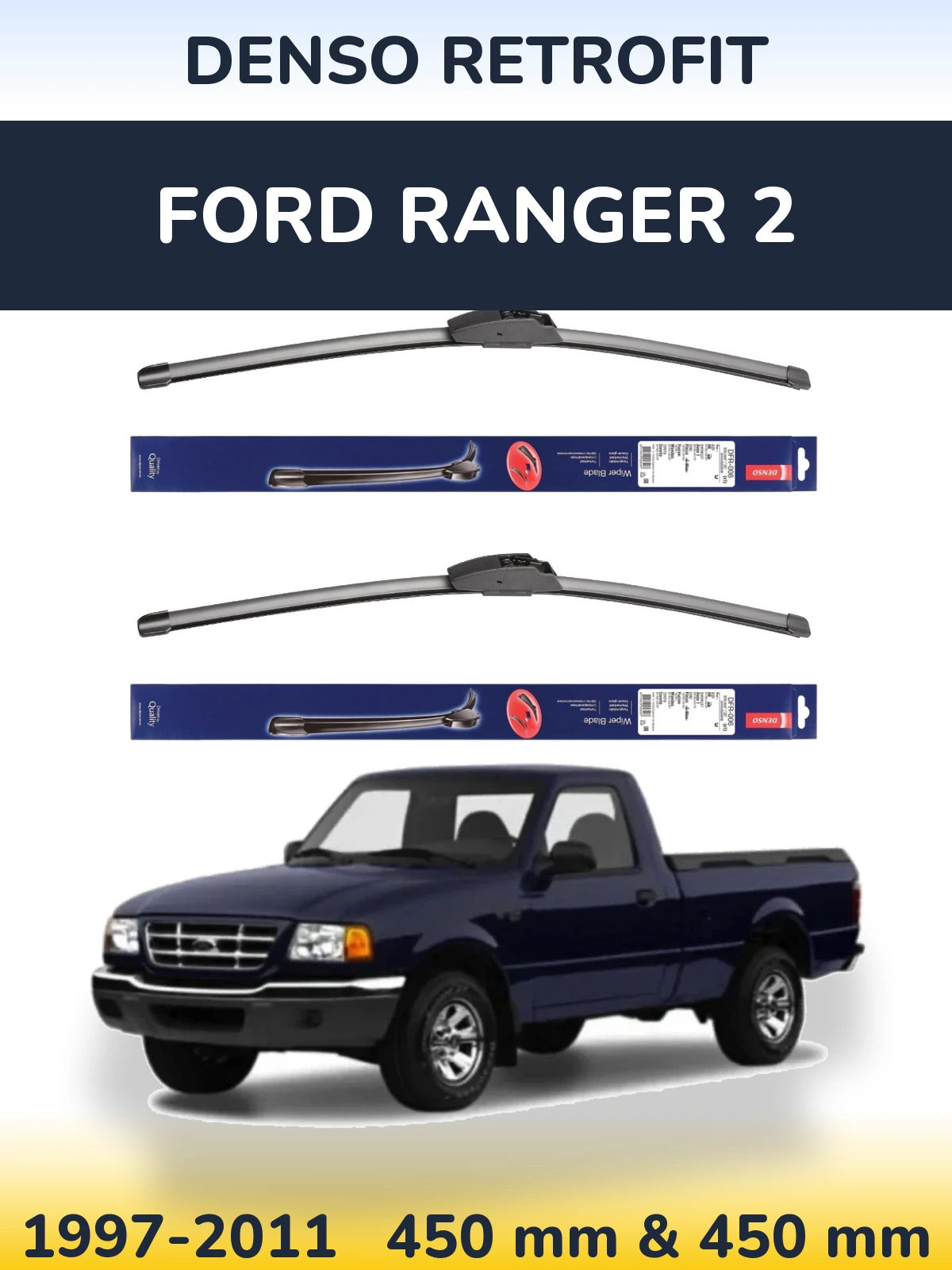 Torkarblad Denso Retrofit för Ford Ranger 2