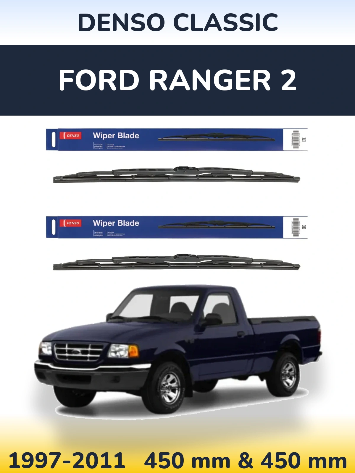 Torkarblad Denso Classic för Ford Ranger 2