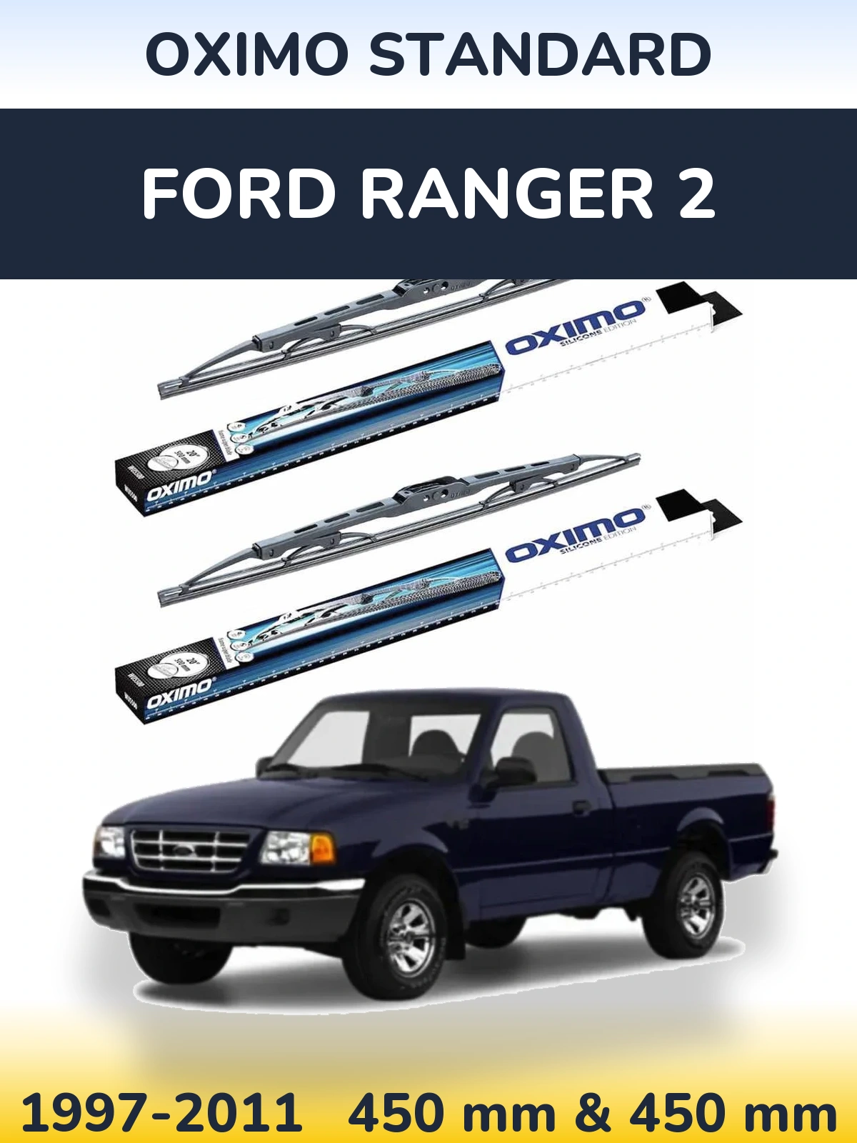 Torkarblad Oximo Standard för Ford Ranger 2