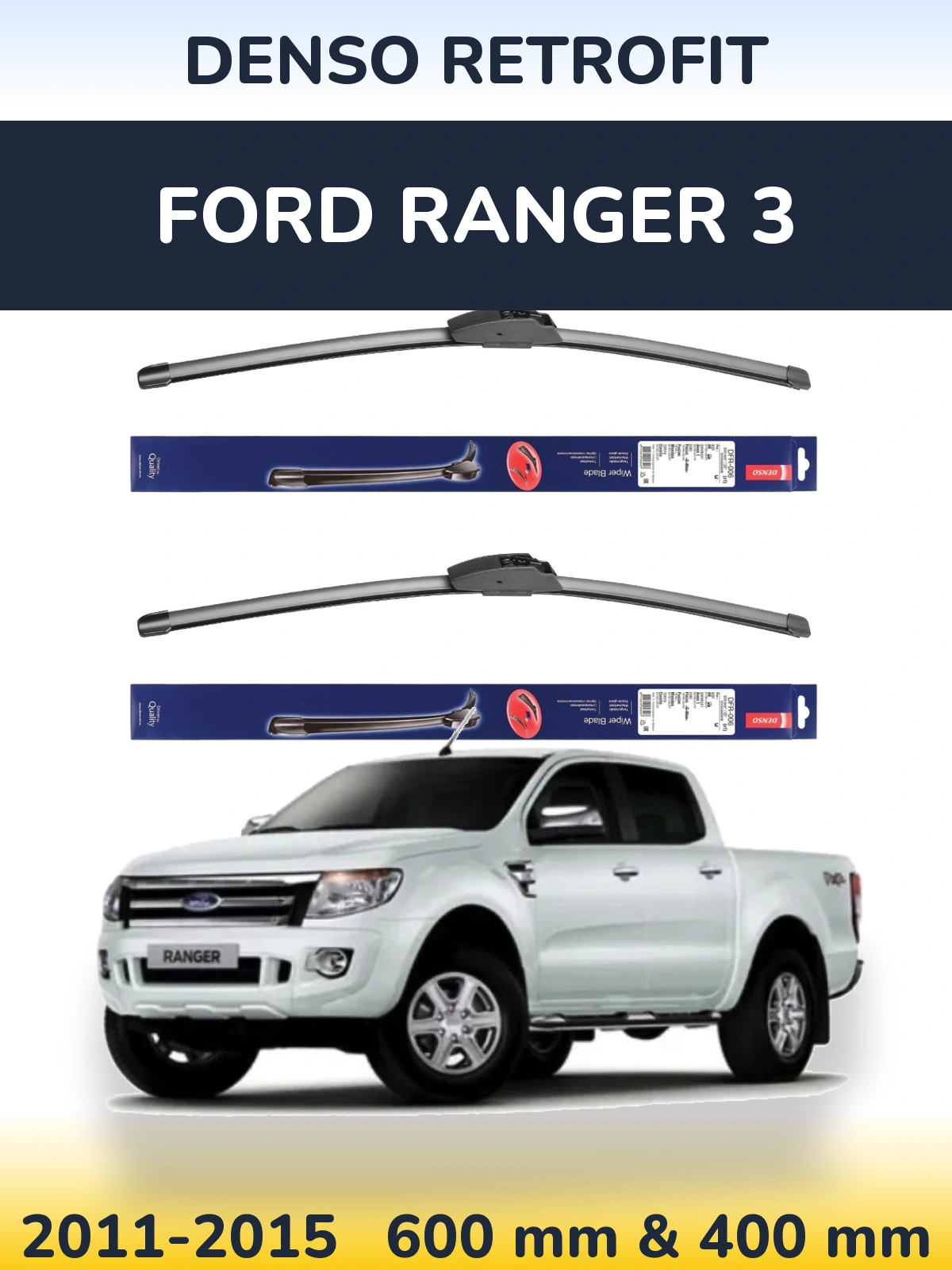 Torkarblad Denso Retrofit för Ford Ranger 3