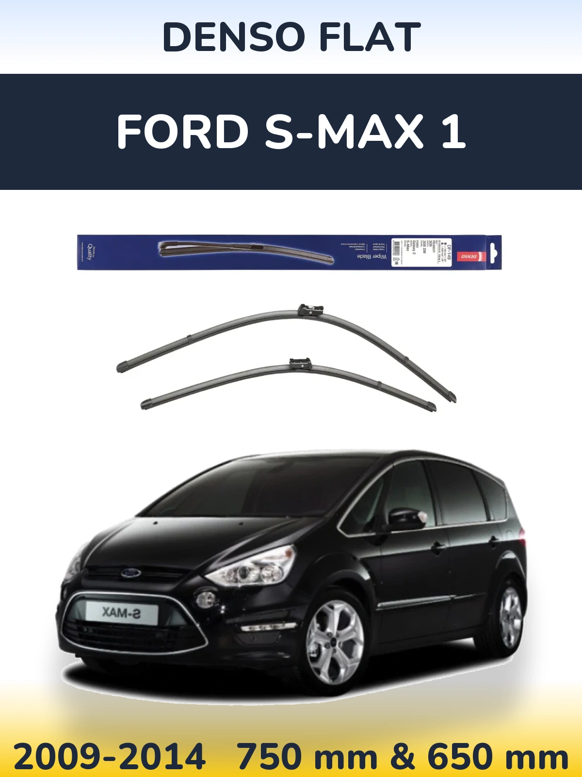 Torkarblad Denso Flat för Ford S-MAX 1