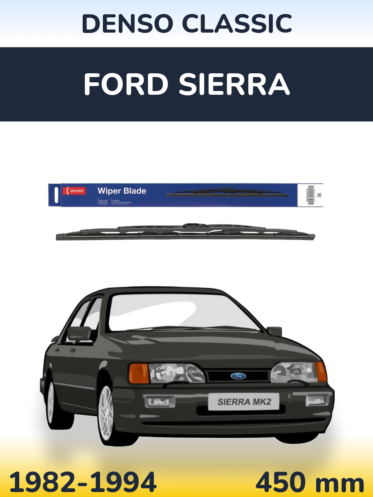 Torkarblad Denso Classic för Ford Sierra