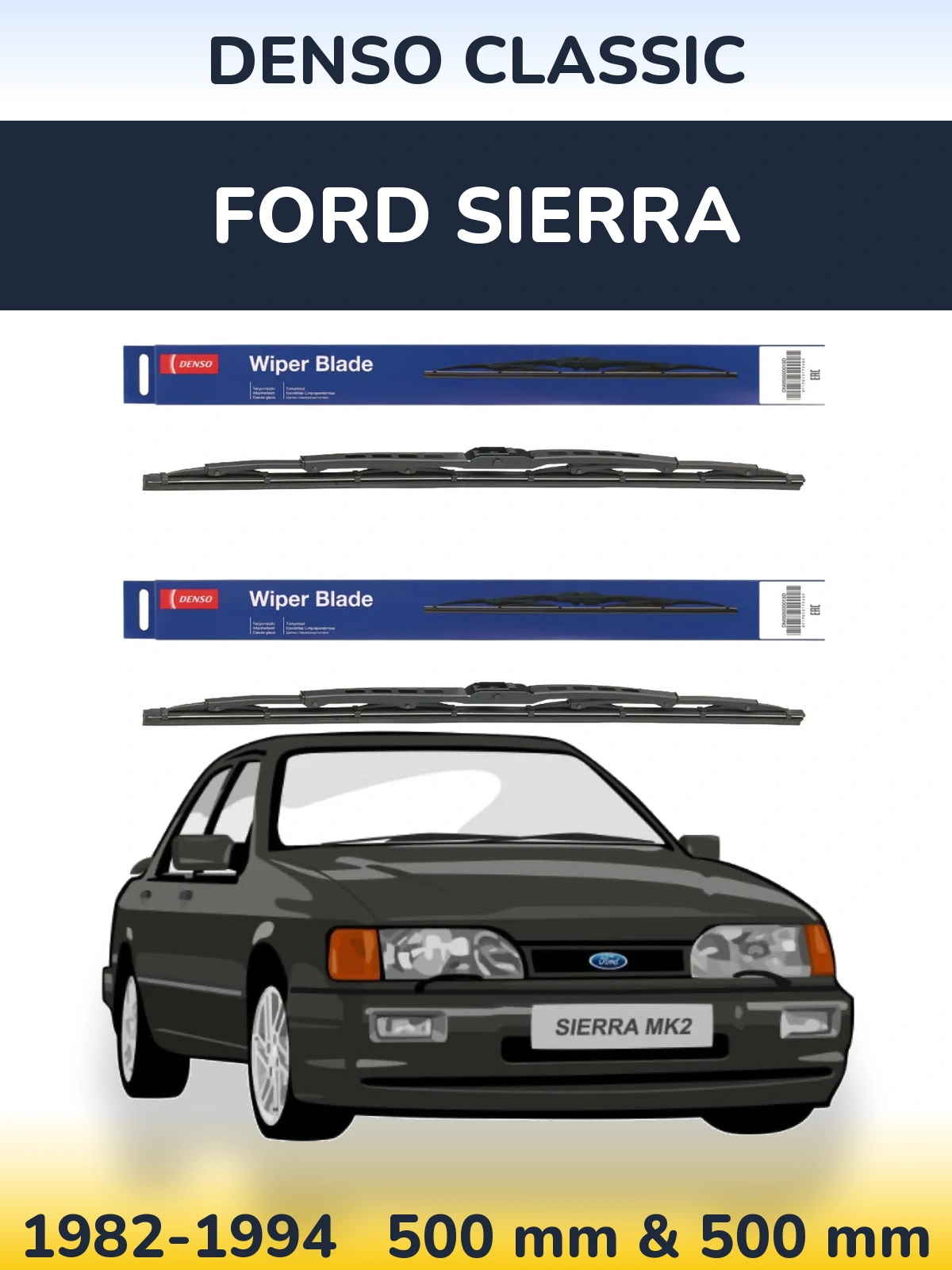Torkarblad Denso Classic för Ford Sierra
