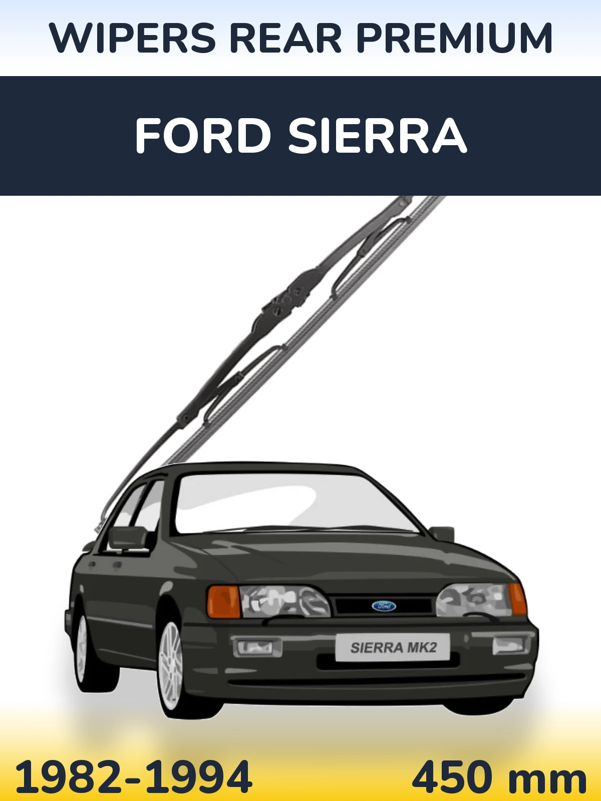 Torkarblad WIPERS REAR PREMIUM för Ford Sierra