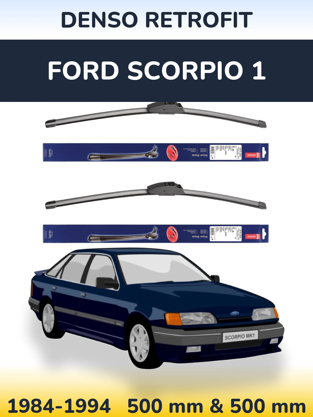 Torkarblad Denso Retrofit för Ford Scorpio 1