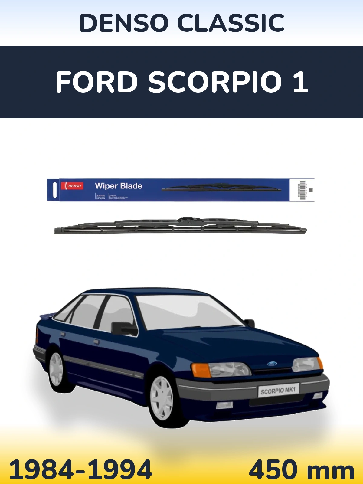 Torkarblad Denso Classic för Ford Scorpio 1